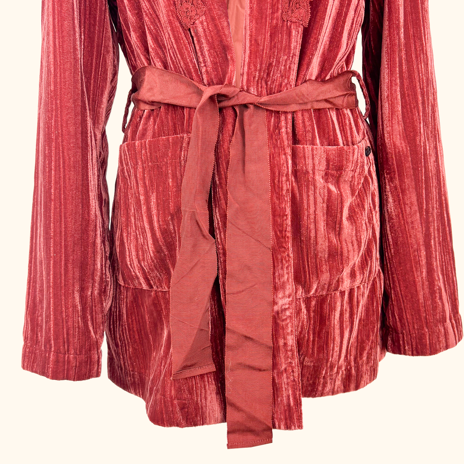 Scotch & Soda Velvet Lace Rust Blazer - Size 8 Scotch & Soda