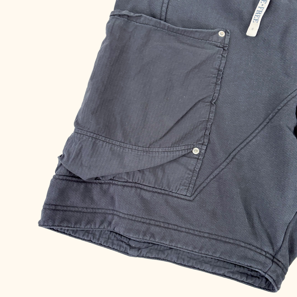 We The Free Navy Baggy Cargo Shorts - Size XL