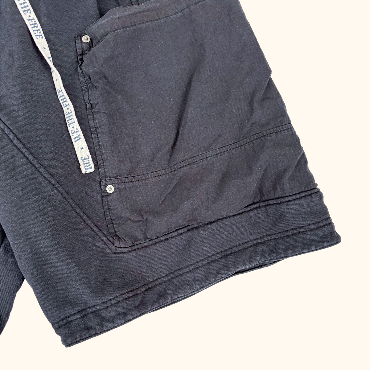 We The Free Navy Baggy Cargo Shorts - Size XL