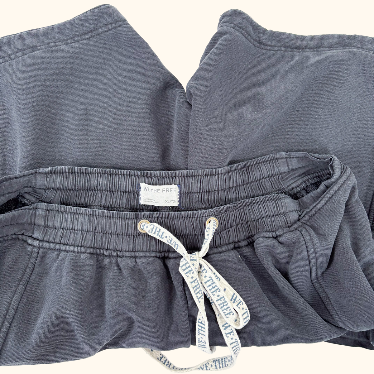 We The Free Navy Baggy Cargo Shorts - Size XL