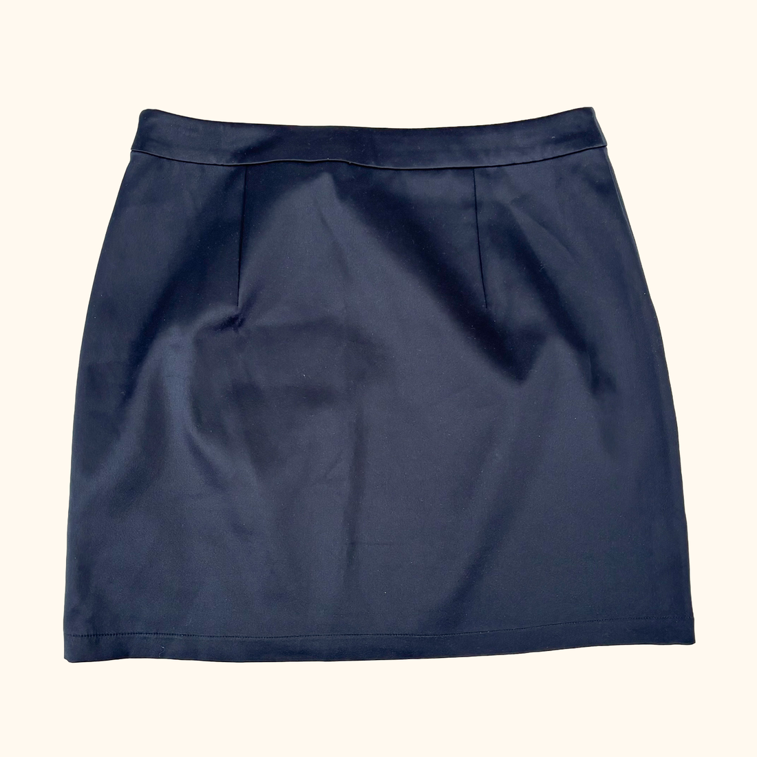 Samsoe Samsoe Navy Satin Mini Skirt - Size Medium Samsoe Samsoe