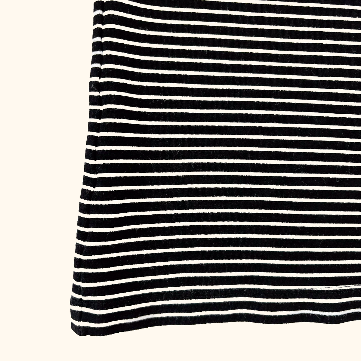 Whistles Black Stripe Bardot Top - Size 8