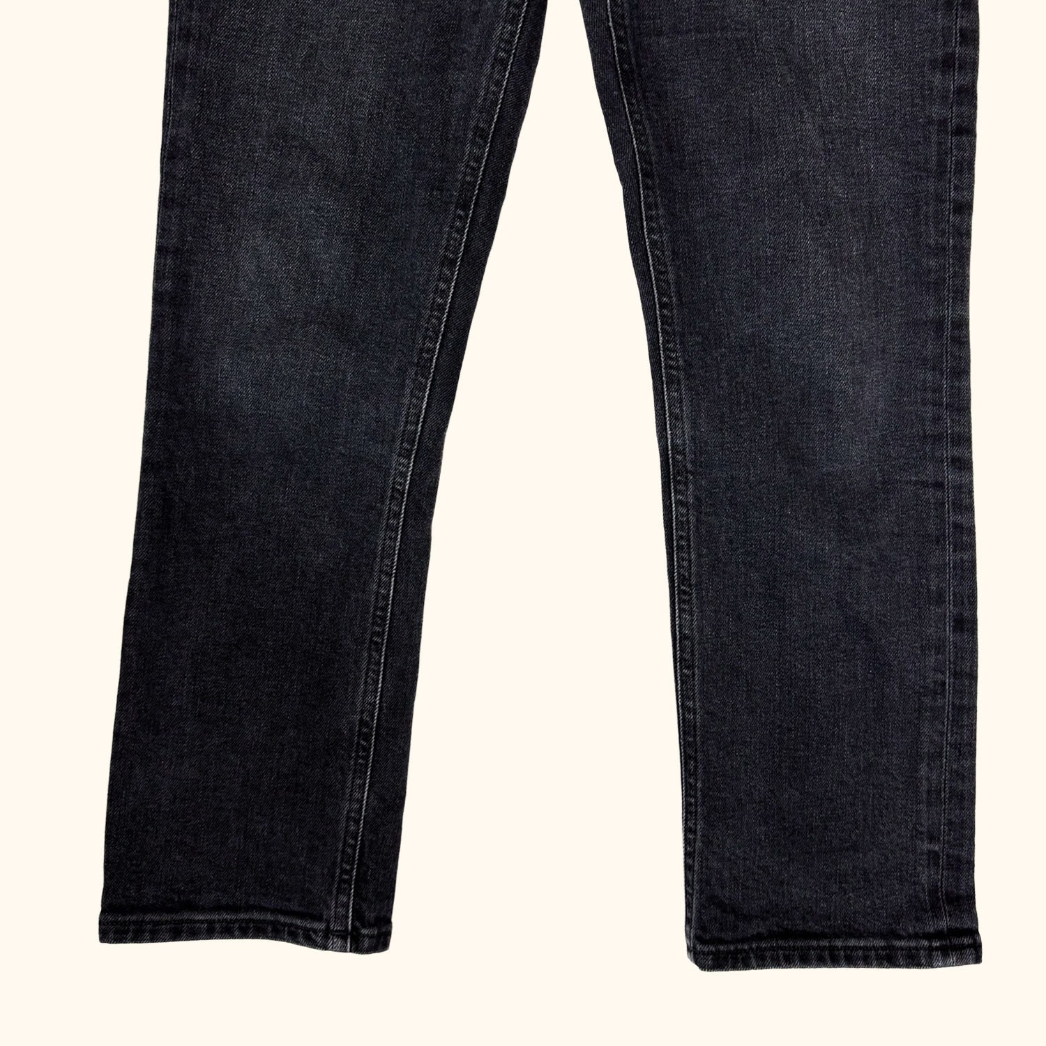 Agolde Washed Black Straight Leg Jeans - Size 26inch Agolde