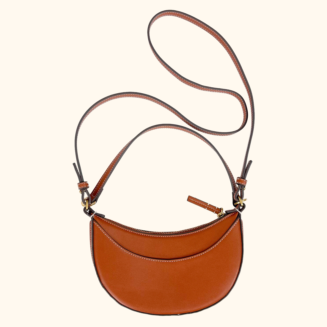 Mango Brown Oval Shoulder Bag Mango