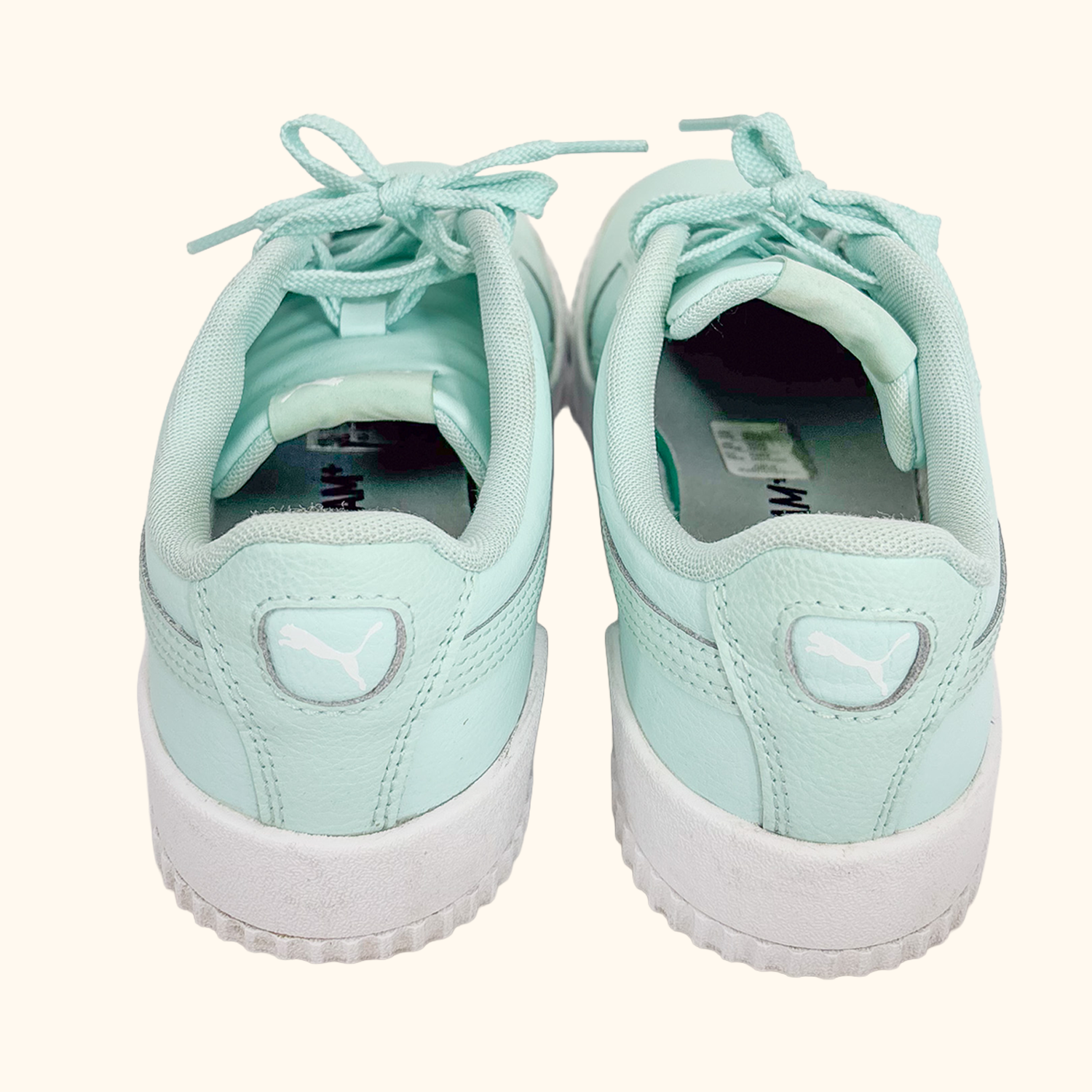 Puma Carina Mint Green Trainers - Size 6 Puma