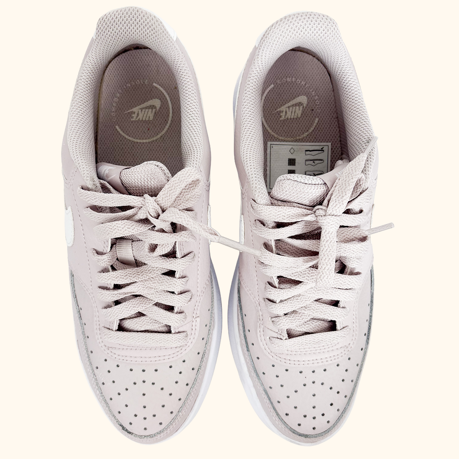 Nike Court Vision Alta Lilac Trainers - Size 5.5 Nike