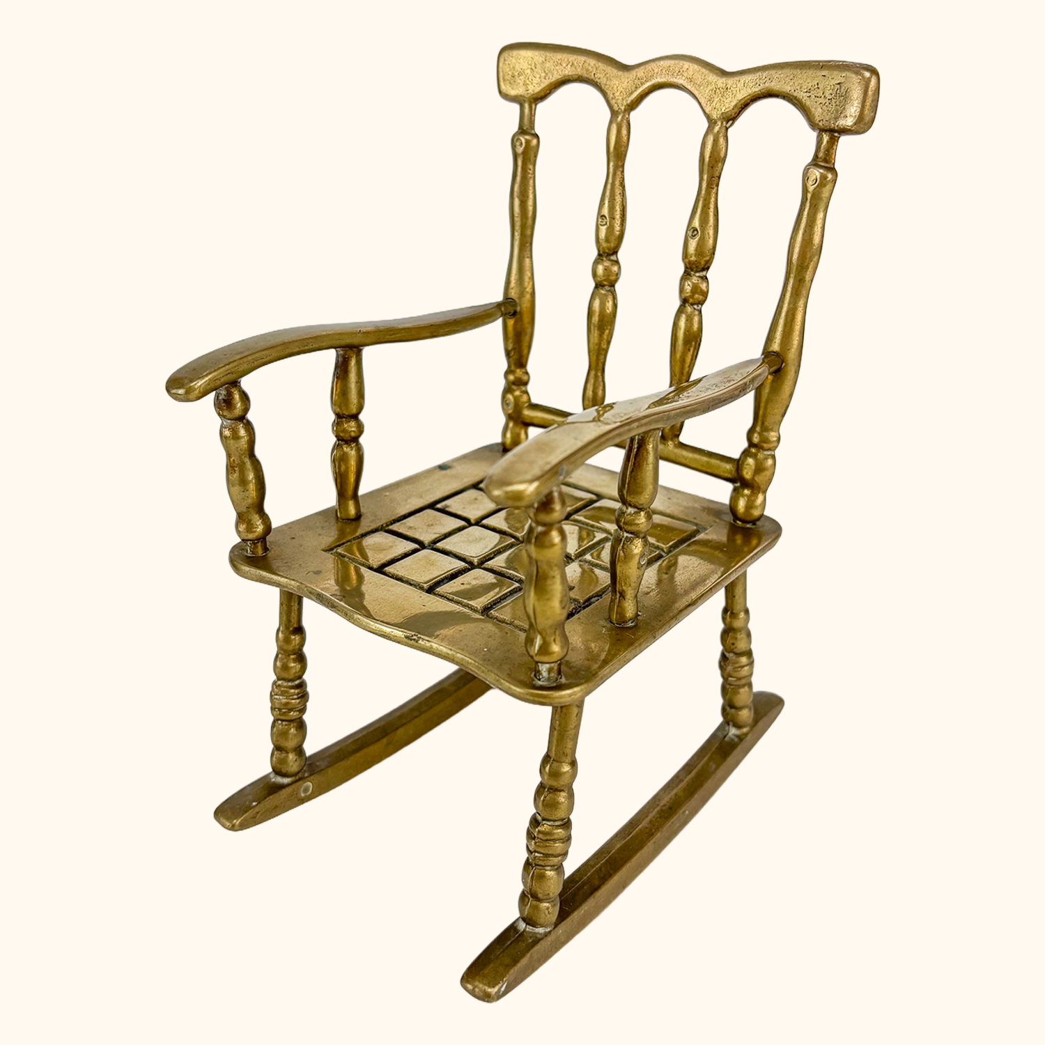 Solid Brass Rocking Chair Ornament Sunshine Thrift