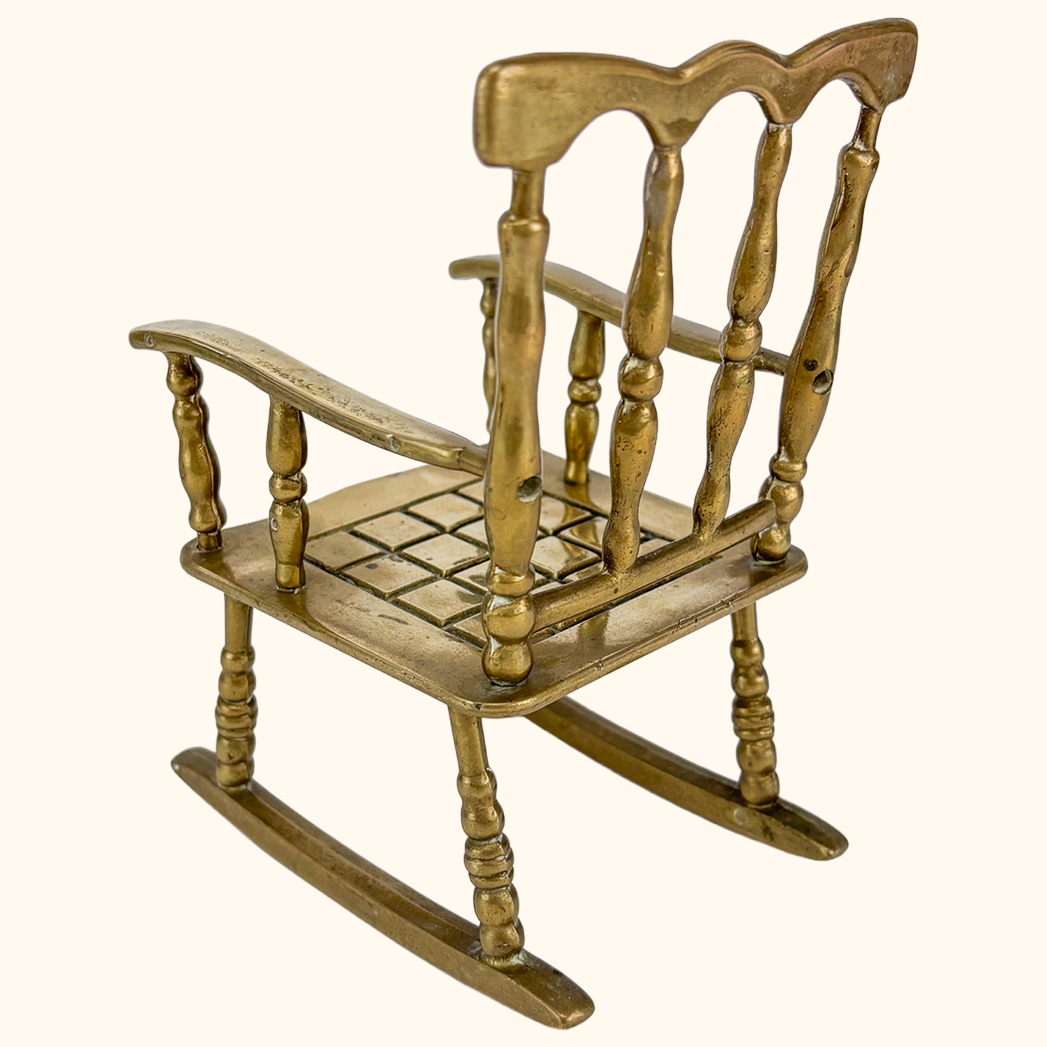Solid Brass Rocking Chair Ornament Sunshine Thrift