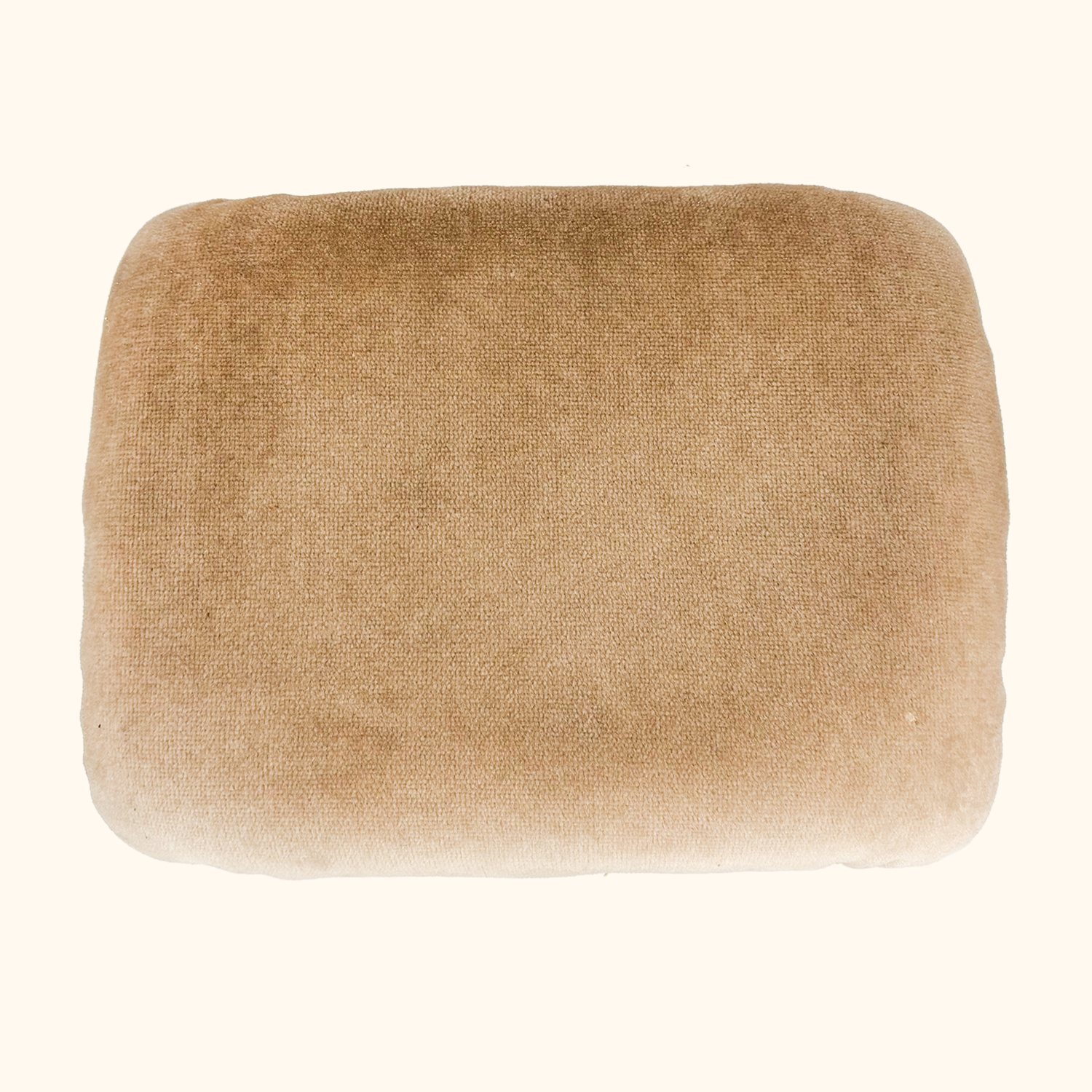 Champagne Velvet Fringe Footstool Sunshine Thrift