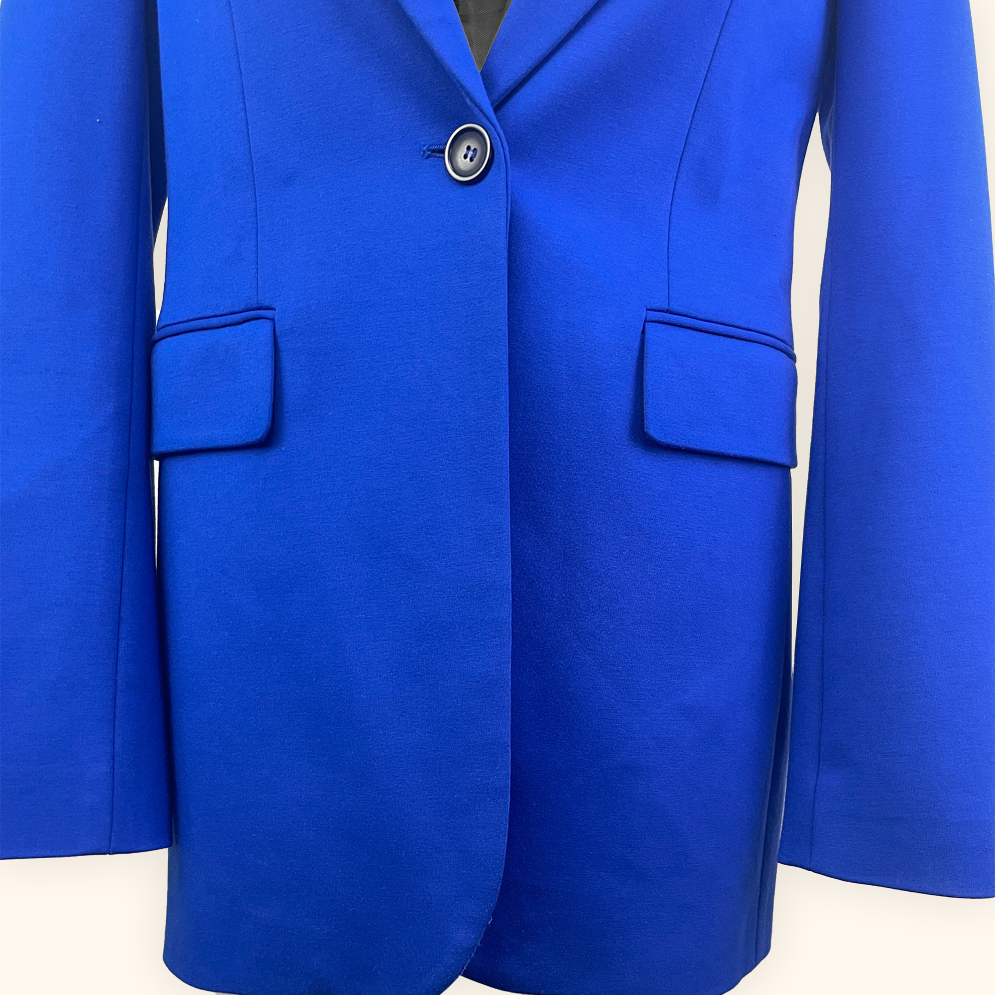Zara Royal Blue Fitted Blazer - Size Small Zara