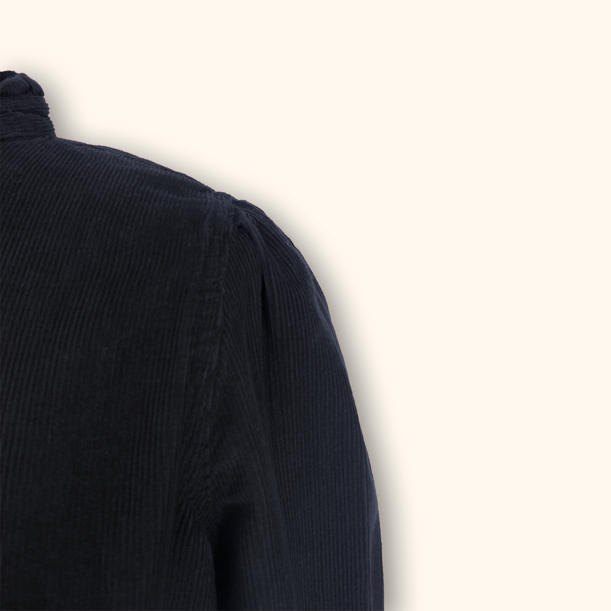 Hush Long Sleeve Corduroy Black Dress - Size 12 - - Dresses