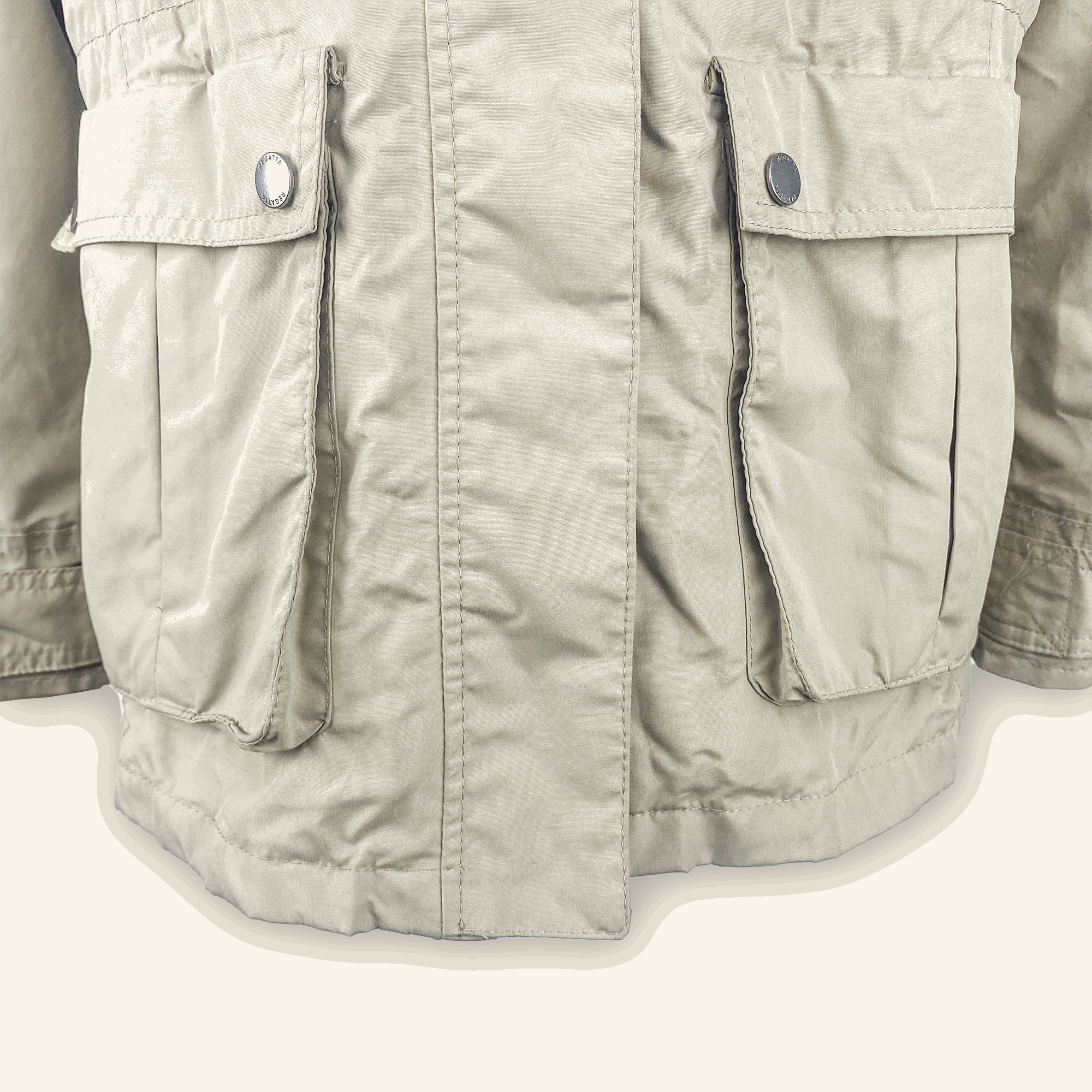 Regatta Khaki Rain Jacket - Size 16 - - Coats & jackets