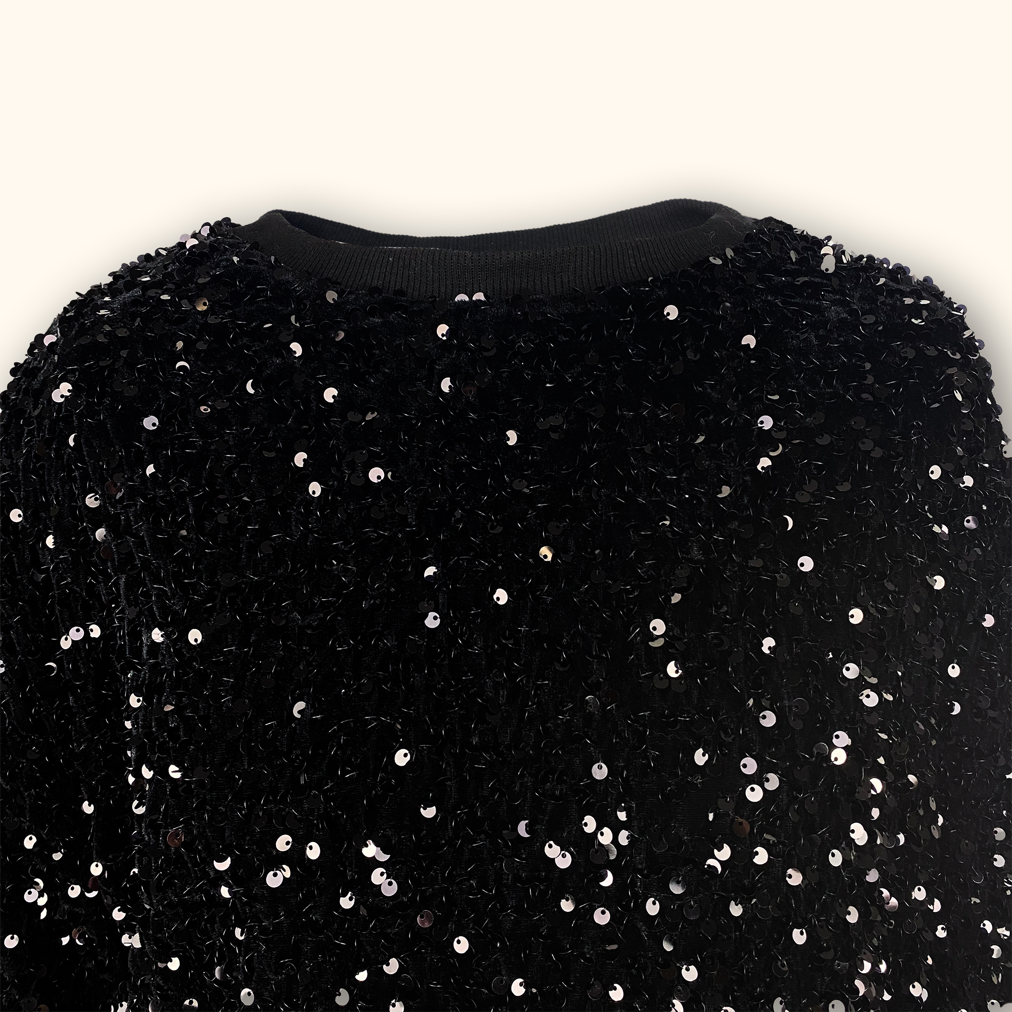 Noughts & Kisses Black Sequin Mini Dress - Size Medium - - Dresses