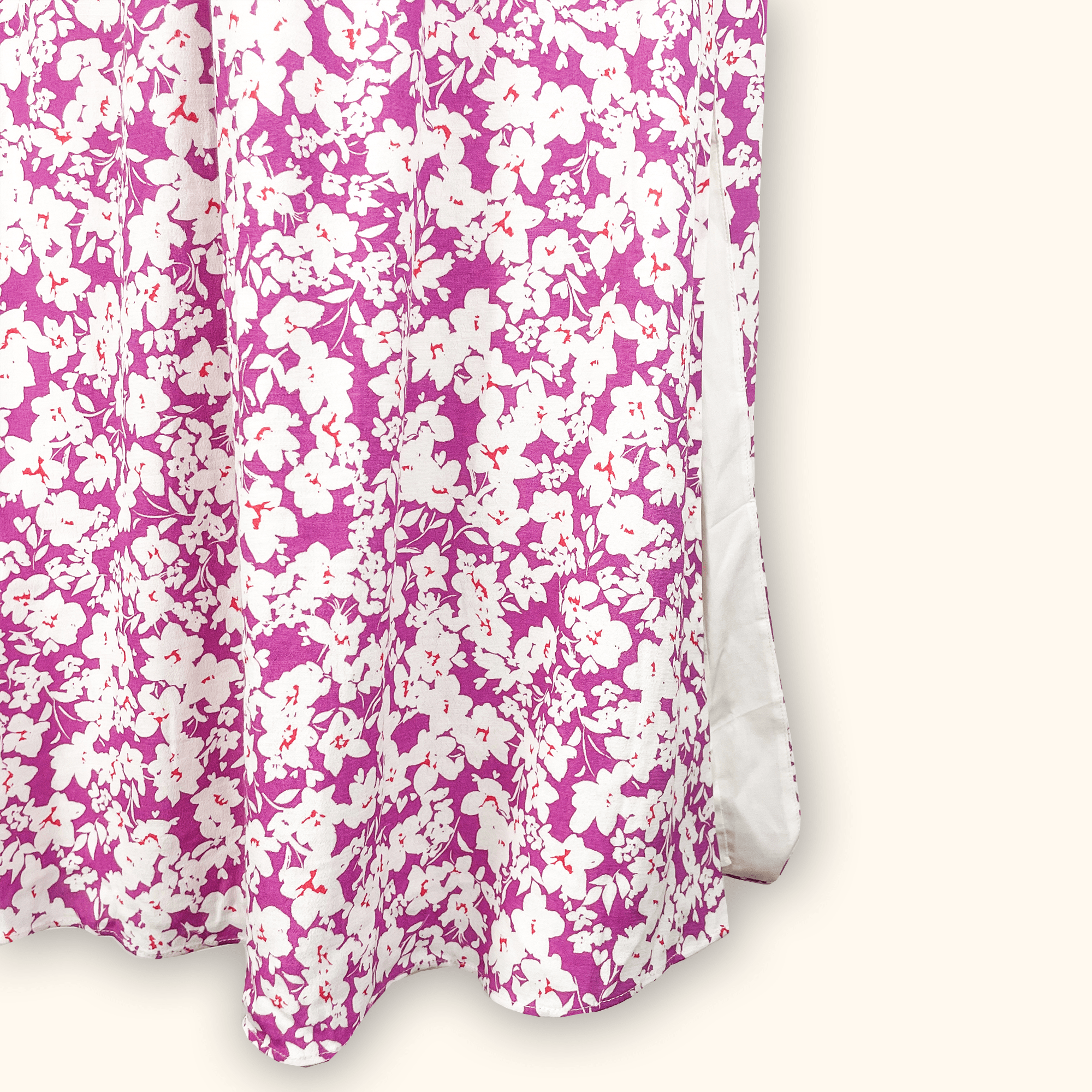 Hush One Shoulder Pink Floral Midi Dress - Size 10 Hush