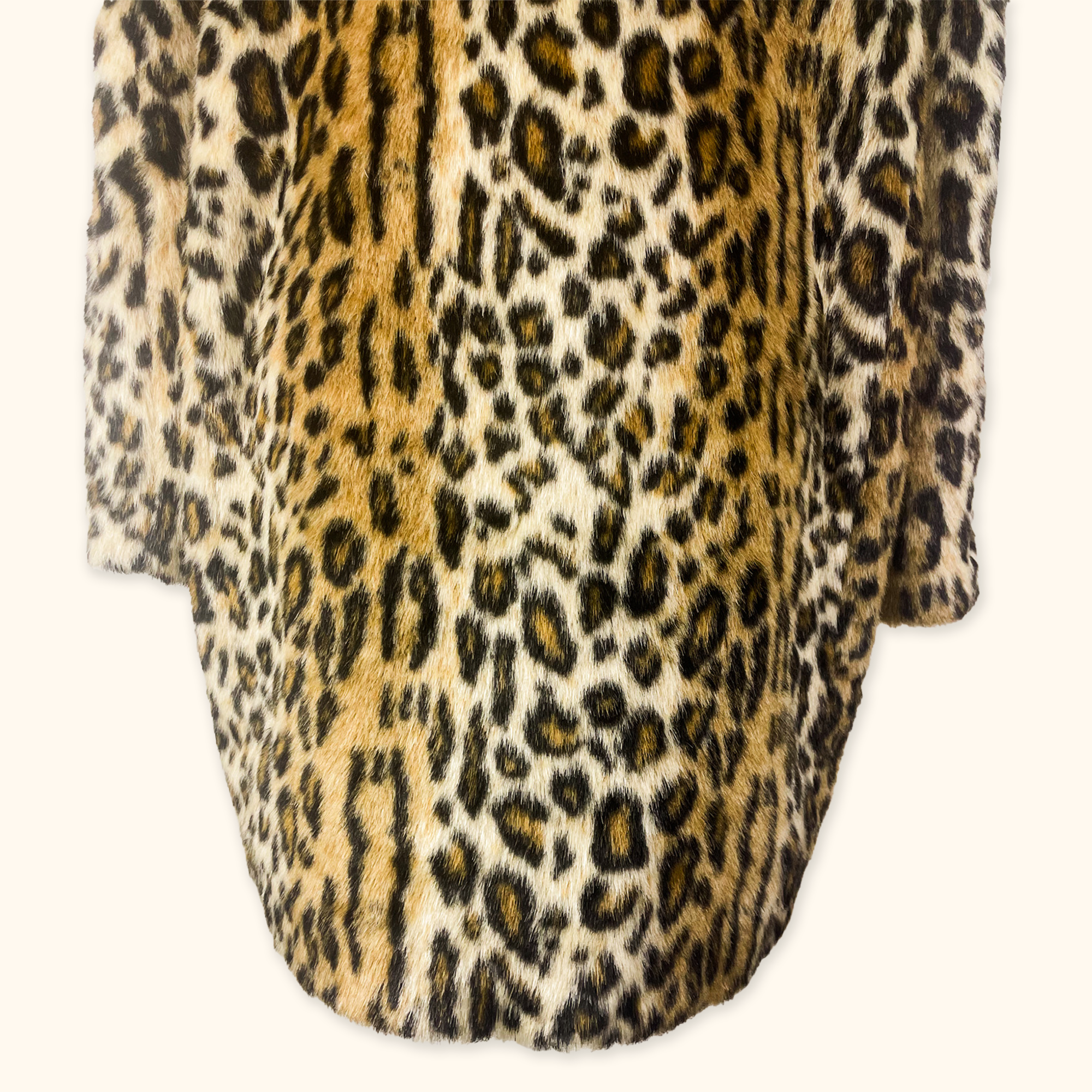 H&M Faux Fur Leopard Print Coat - Size XS - - Coats & jackets