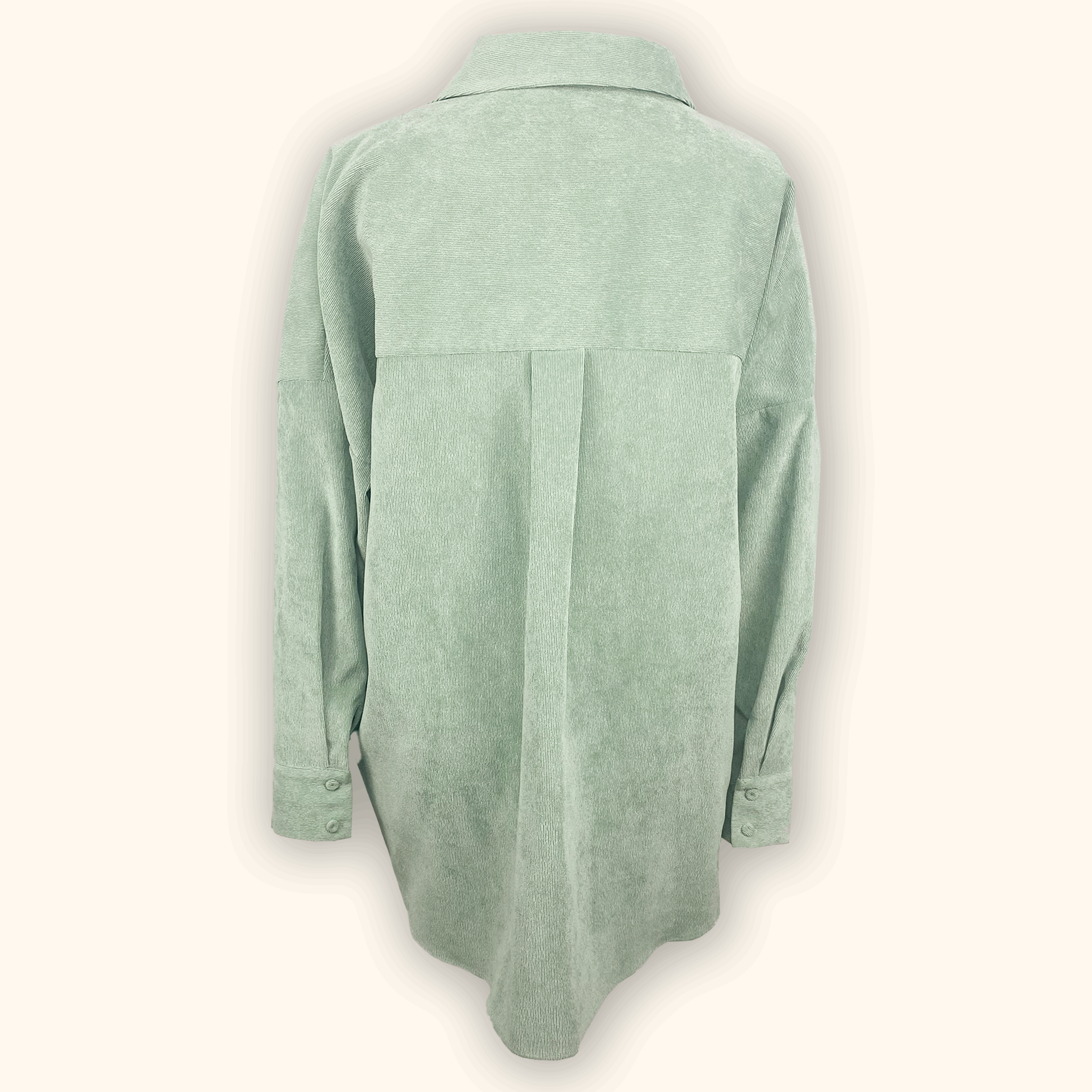 Zara Mint Green Corduroy Shirt - Size Large - - Tops & Shirts