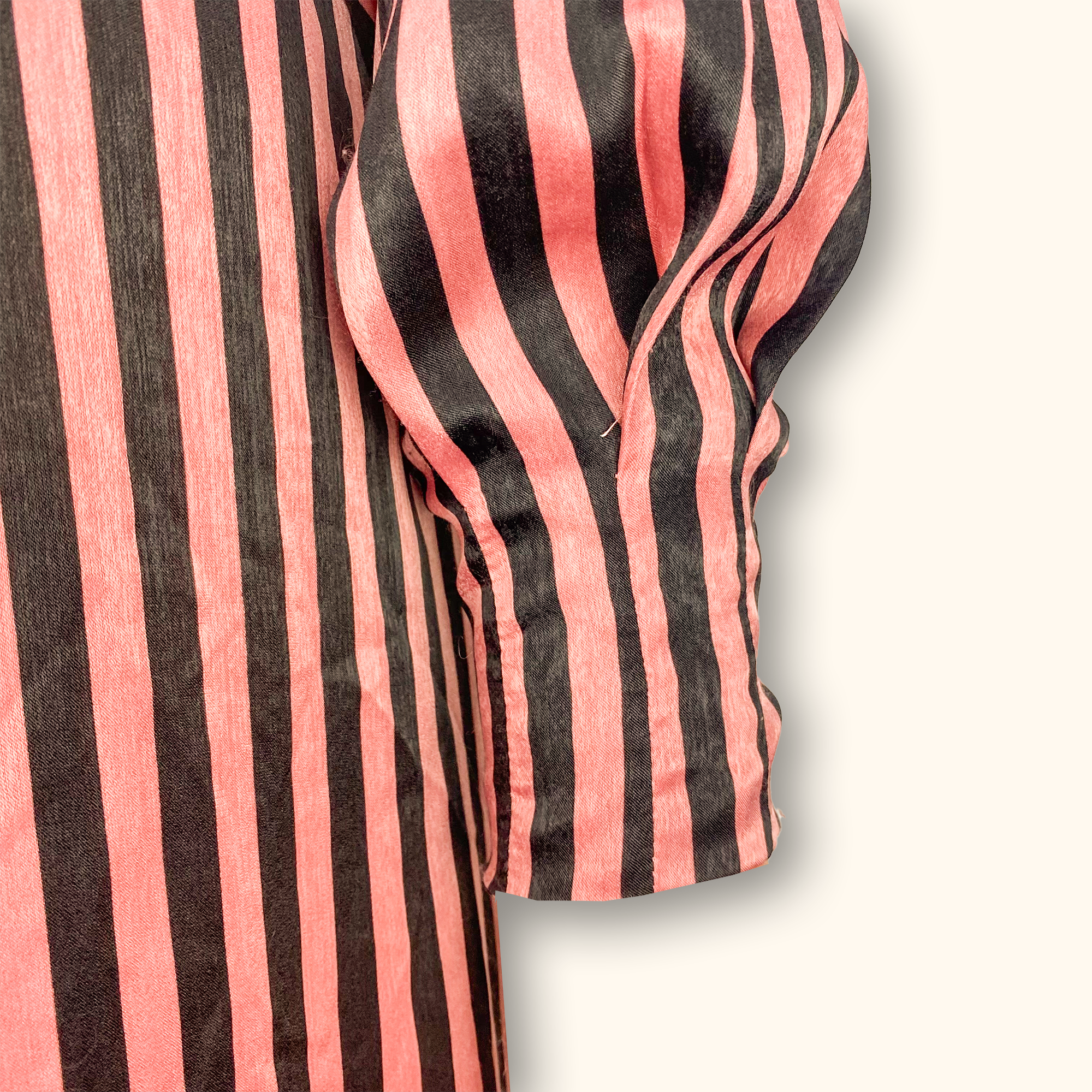 Mango Striped Long Sleeve Midi Dress - Size 10 -  - Dresses