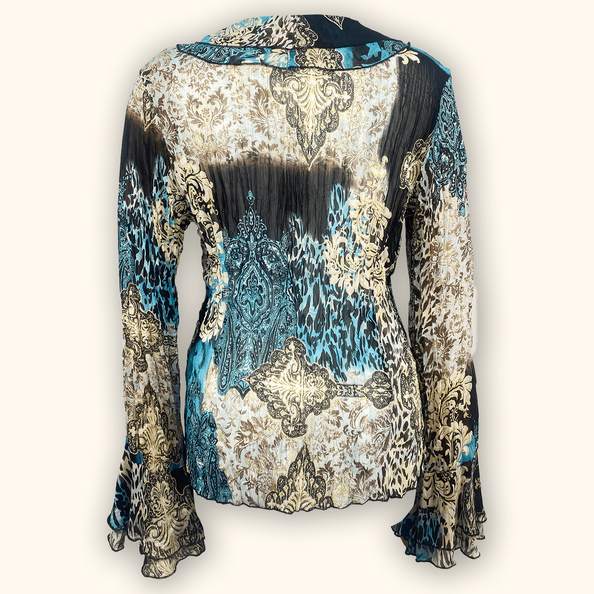 Antonio Philosophy Long Sleeve Boho Blouse - Size 16 Philosophy