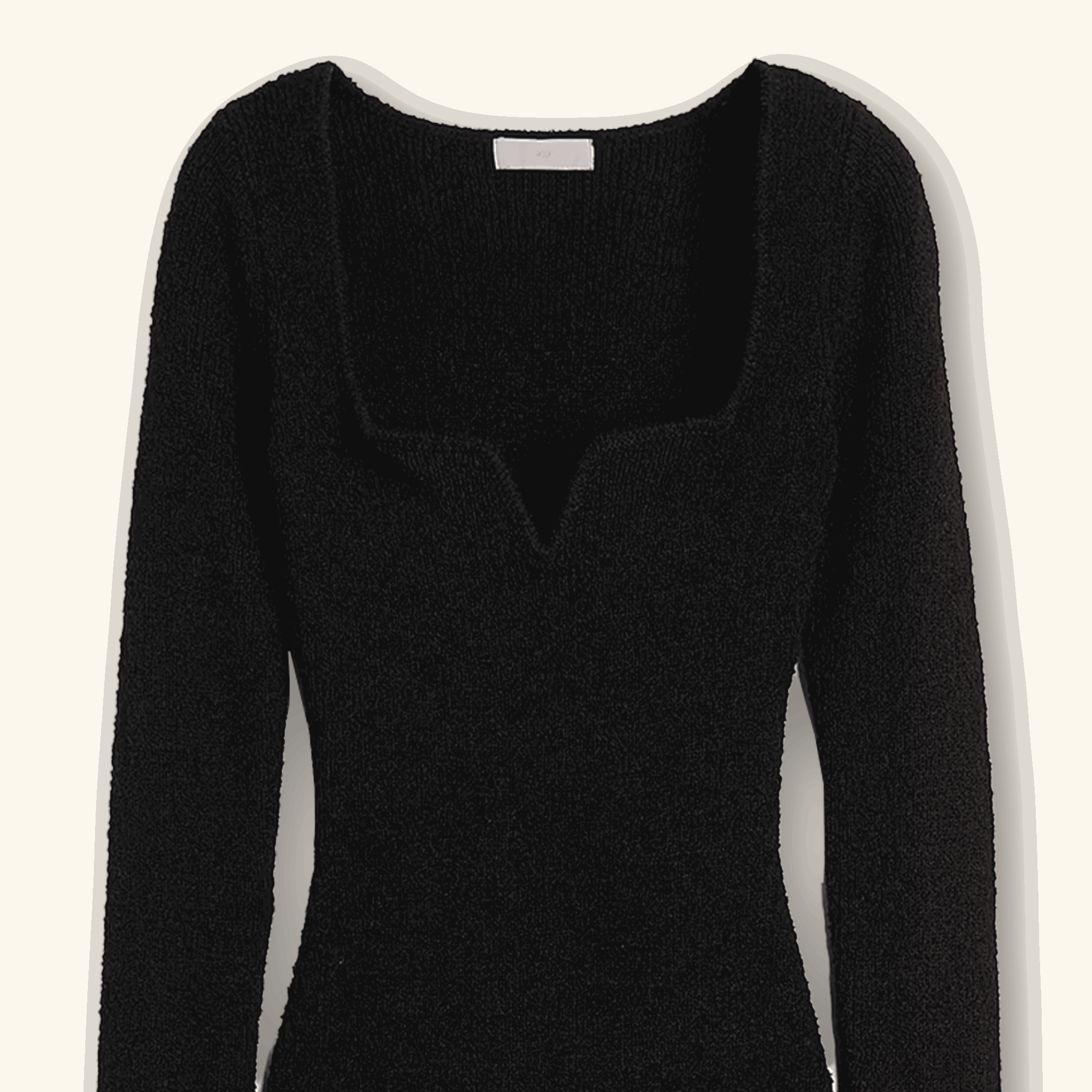 H&M Black Knitted Maxi Dress - Size Medium - - Dresses