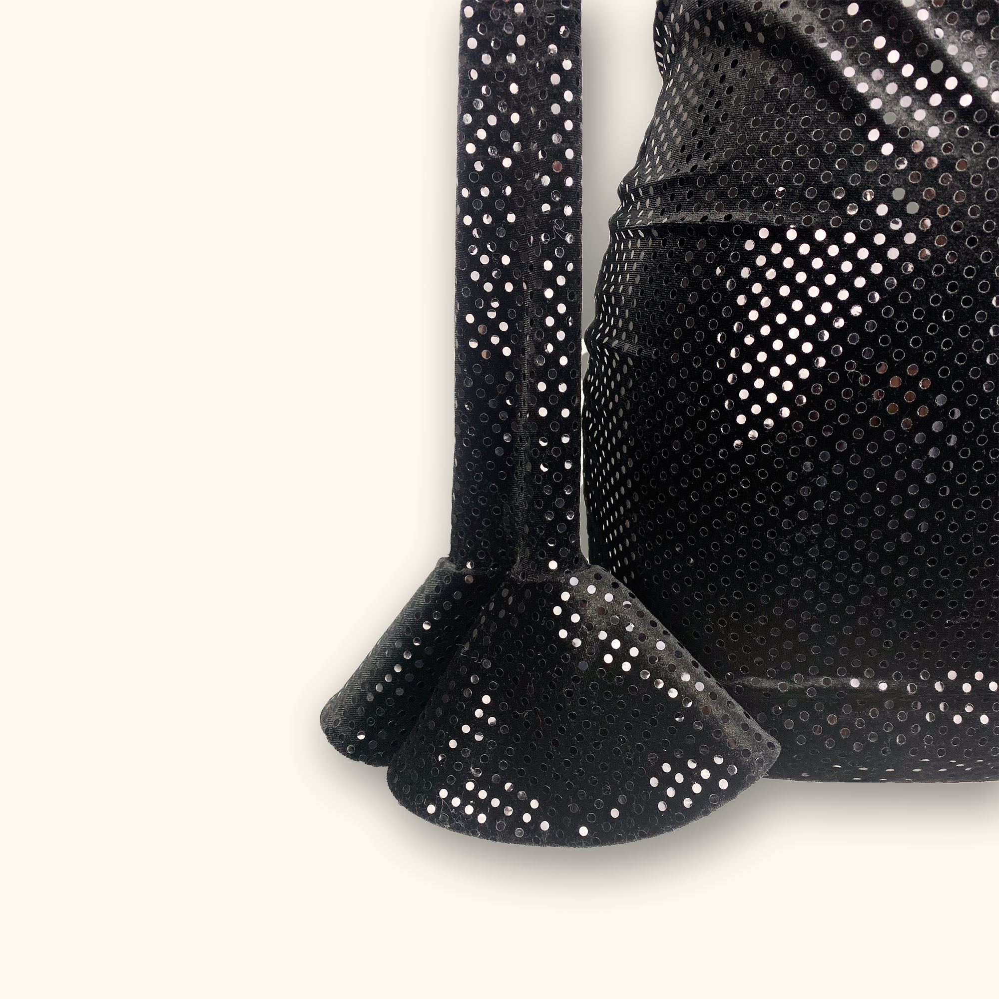 Nadine Merabi Clarissa Black Sparkle Mini Dress - Size XS - - Dresses