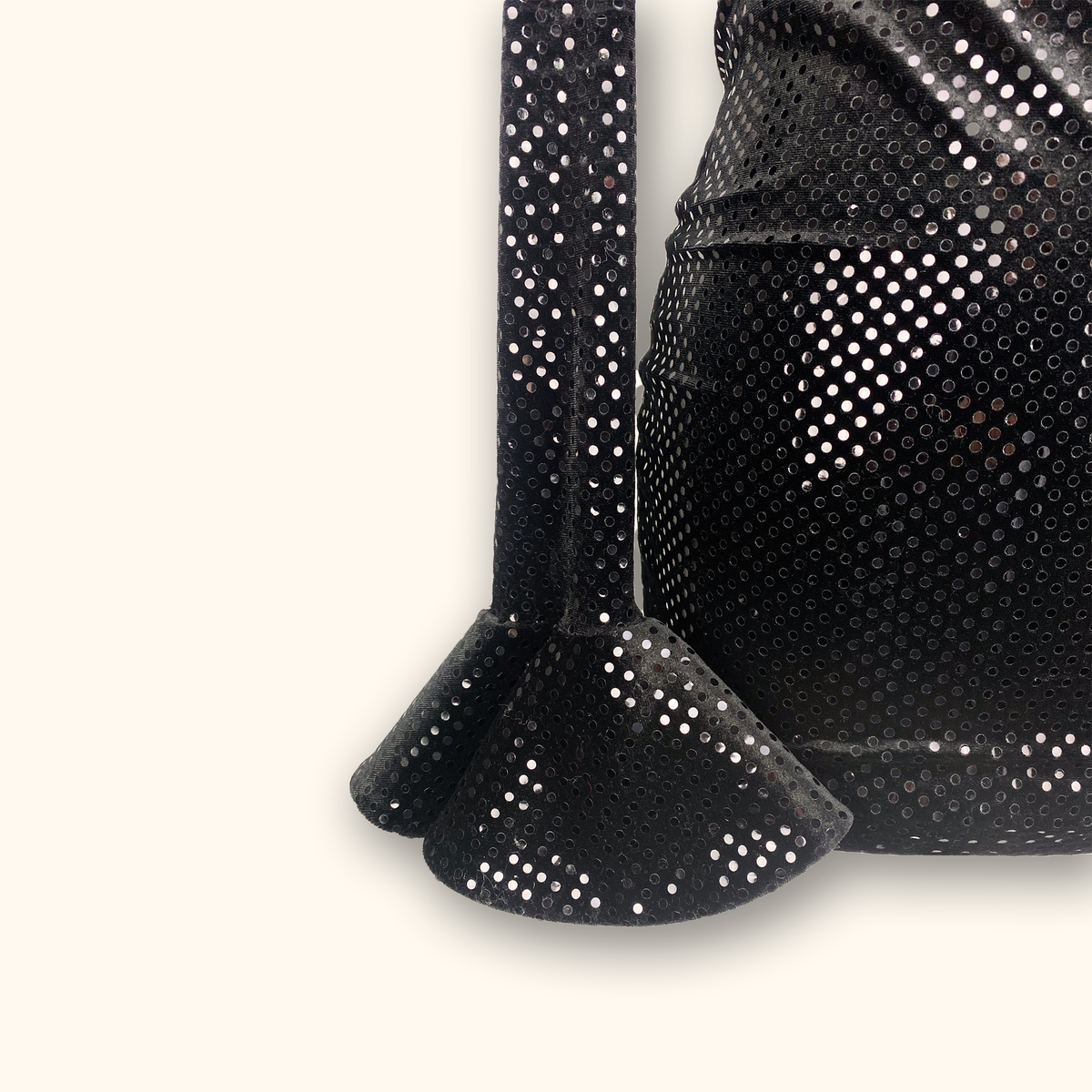 Nadine Merabi Clarissa Black Sparkle Mini Dress - Size XS