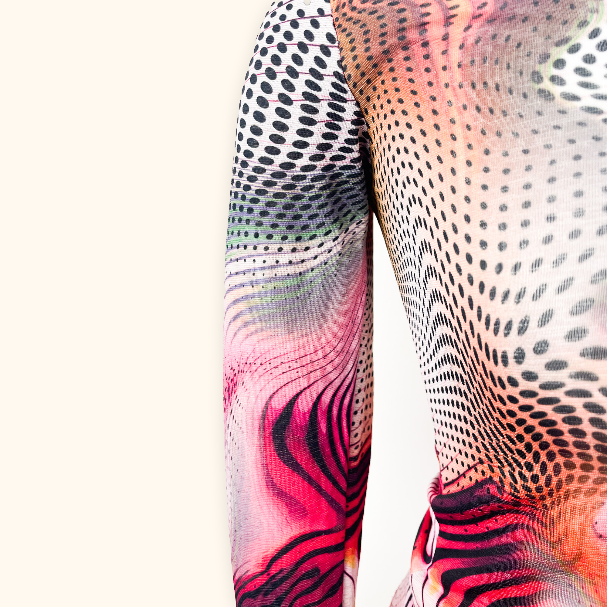 Jaded London Pink Swirl Long Sleeve Shirt - Size 6 Jaded London