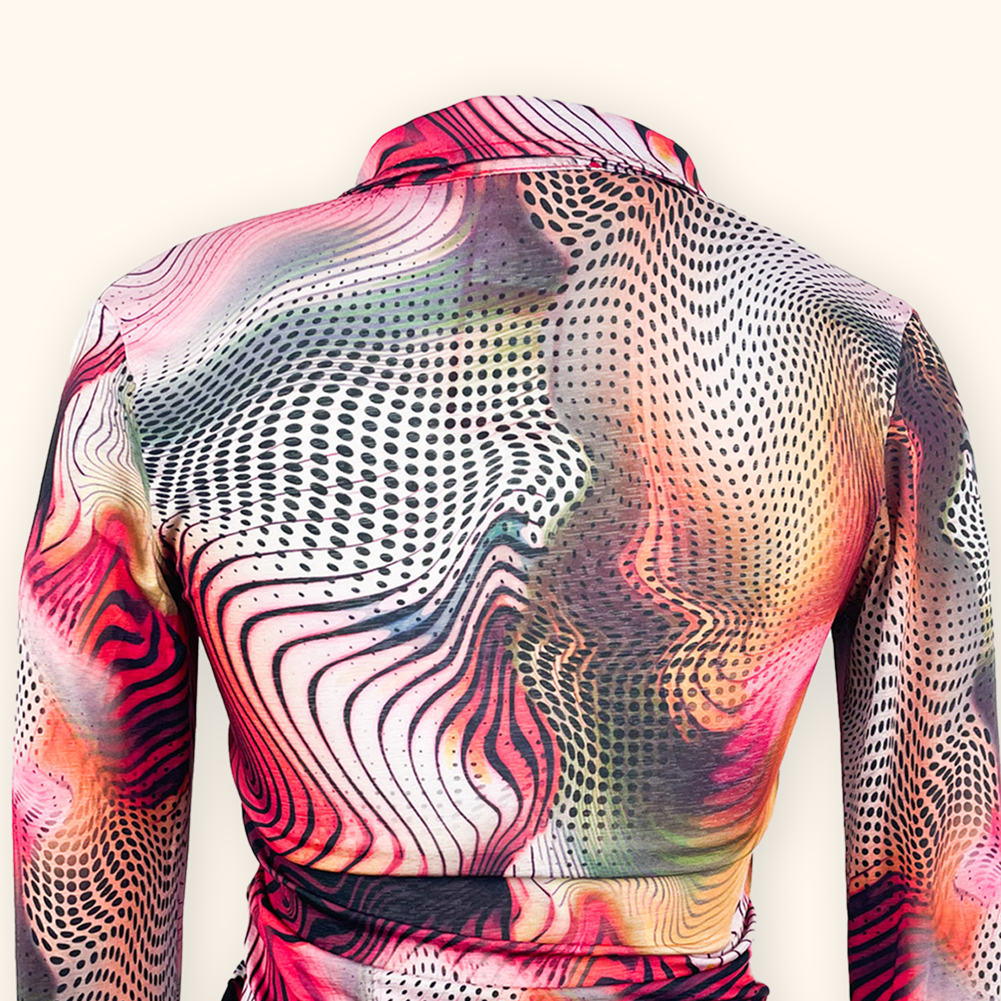 Jaded London Pink Swirl Long Sleeve Shirt - Size 6 Jaded London