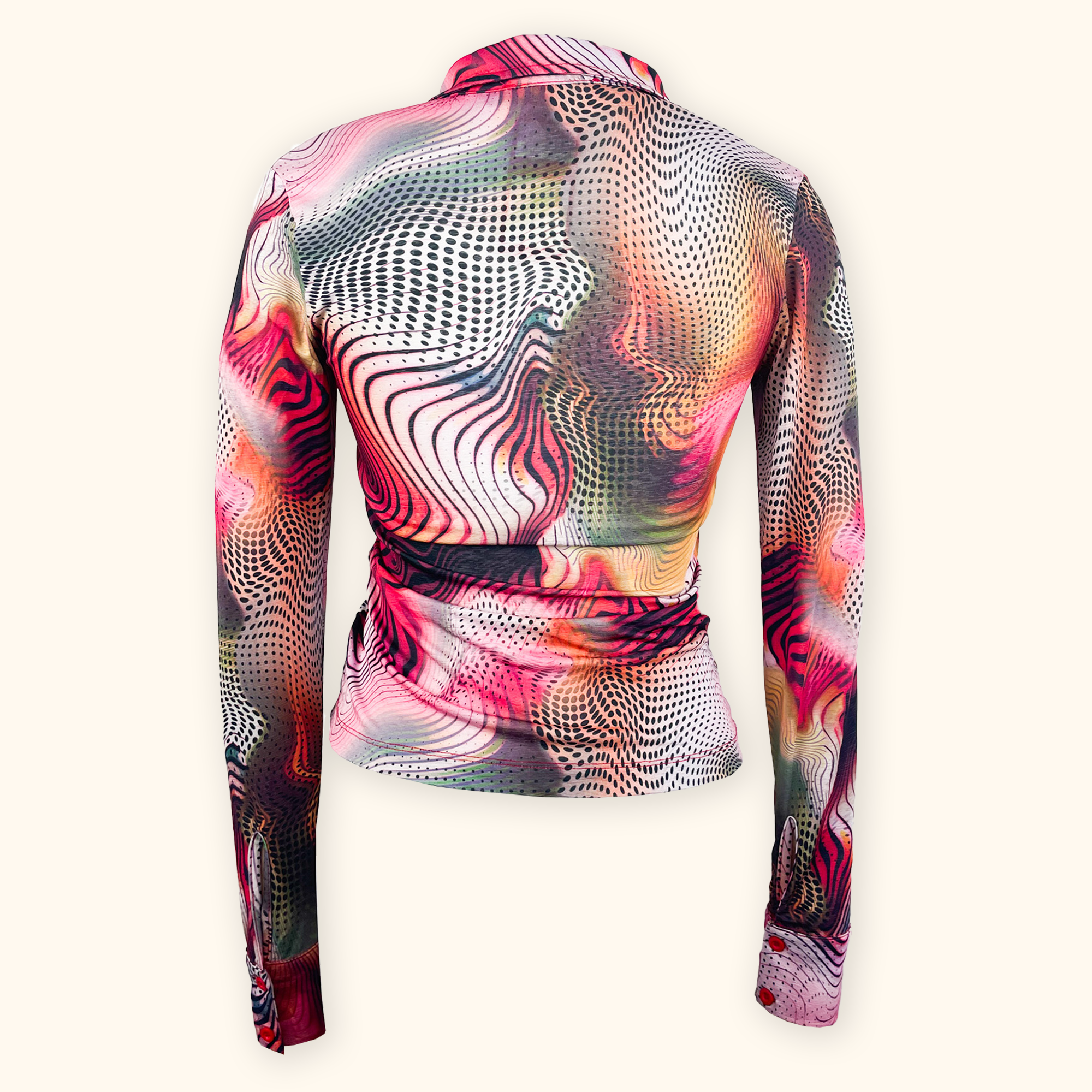 Jaded London Pink Swirl Long Sleeve Shirt - Size 6 Jaded London