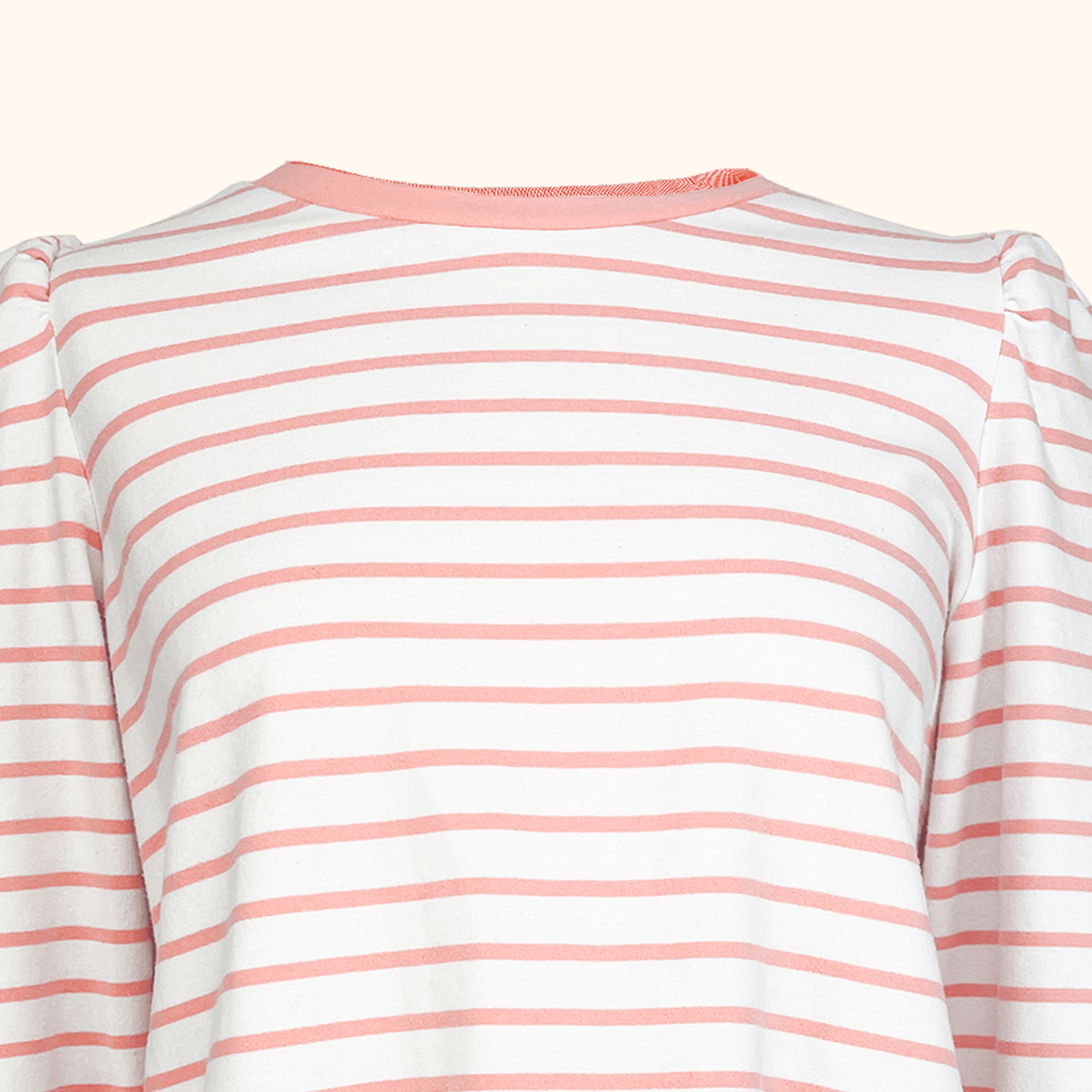 Oliver Bonas Striped Pink & White Long Sleeve Top - Size 12 Oliver Bonas