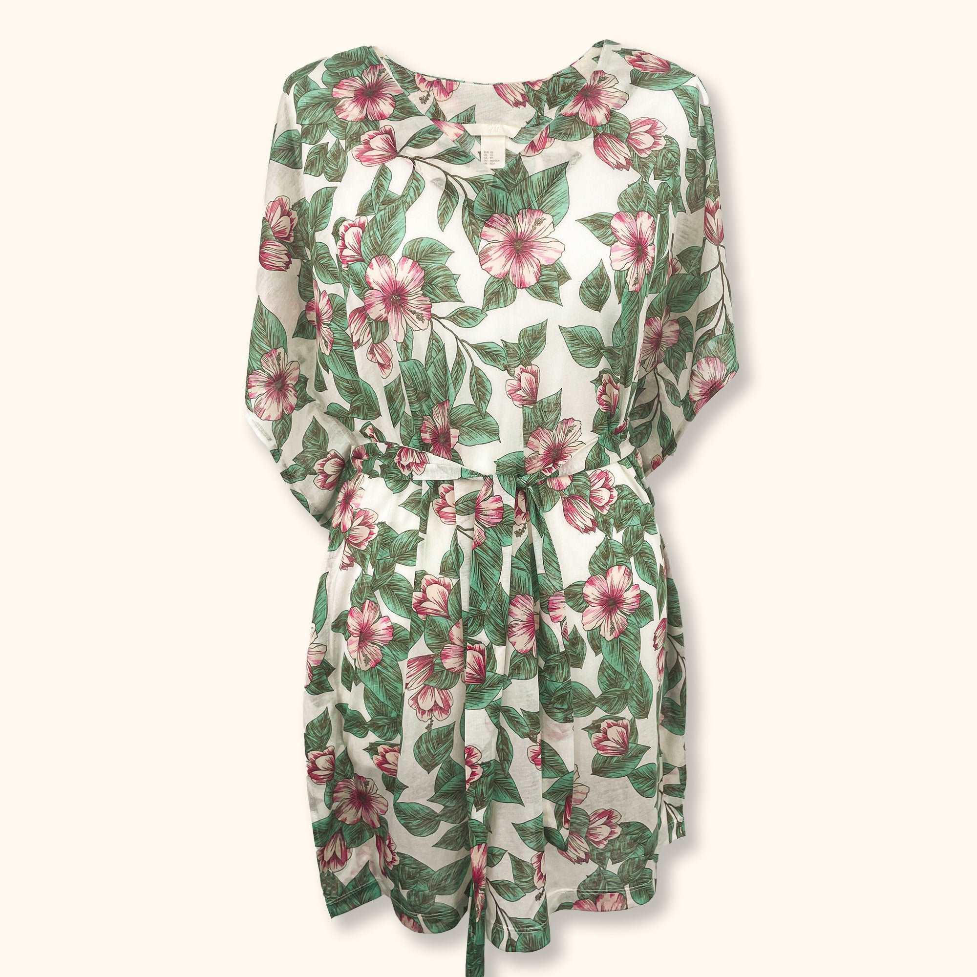 blue dress for baby girl H&M Floral Kaftan Beach Dress
