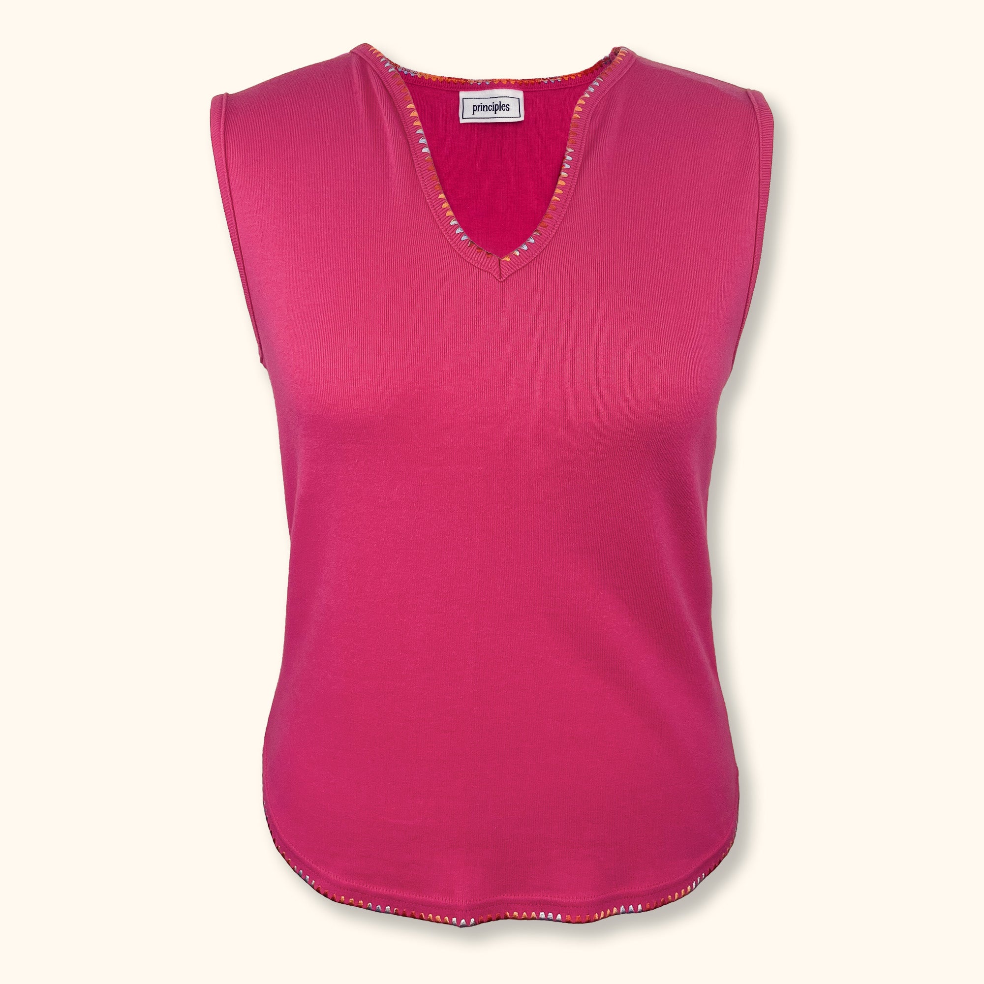 Principles Y2K Inspired Hot Pink Tank Top - Size 14 -  - Tops & Shirts