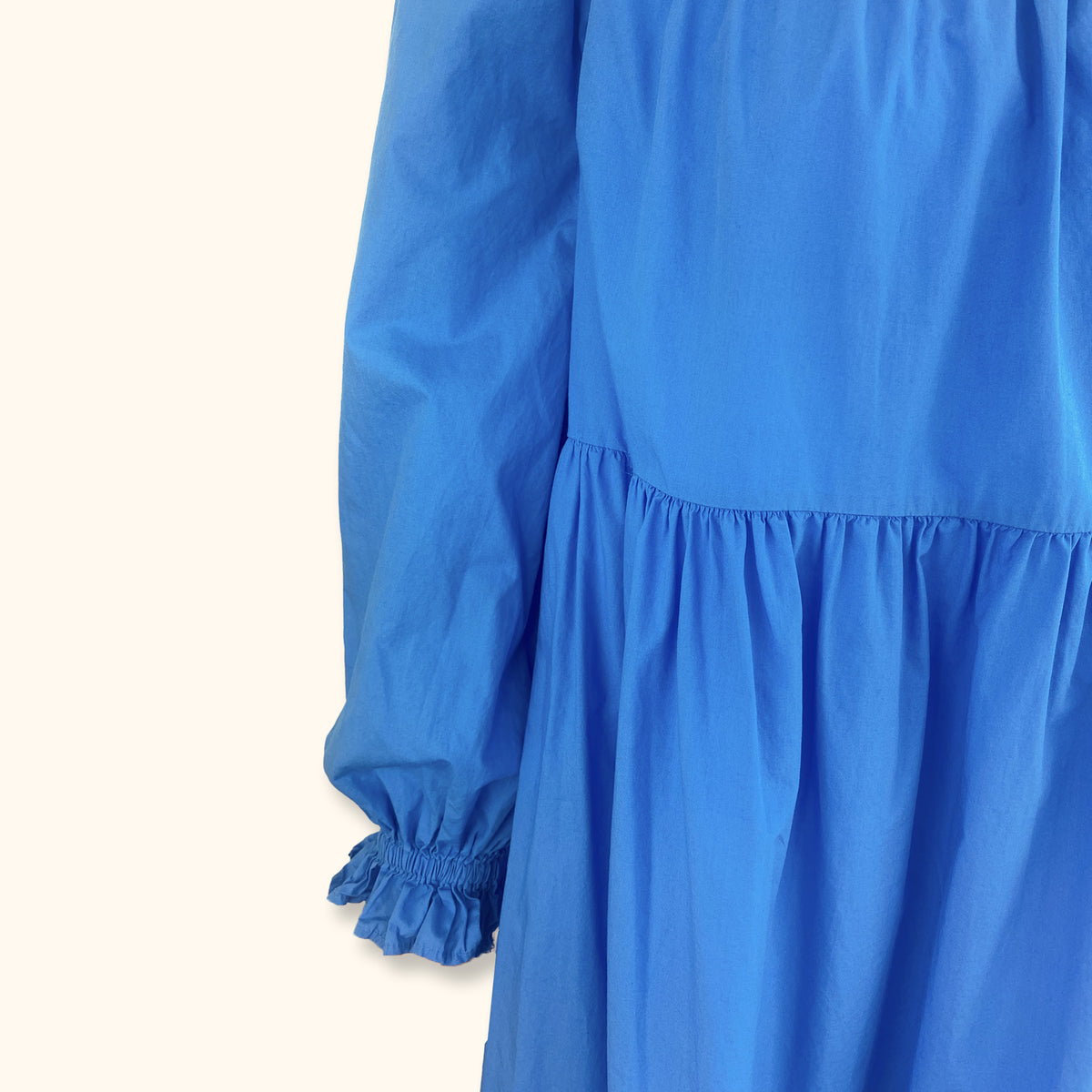 River Island Blue Bardot Smock Dress - Size 14