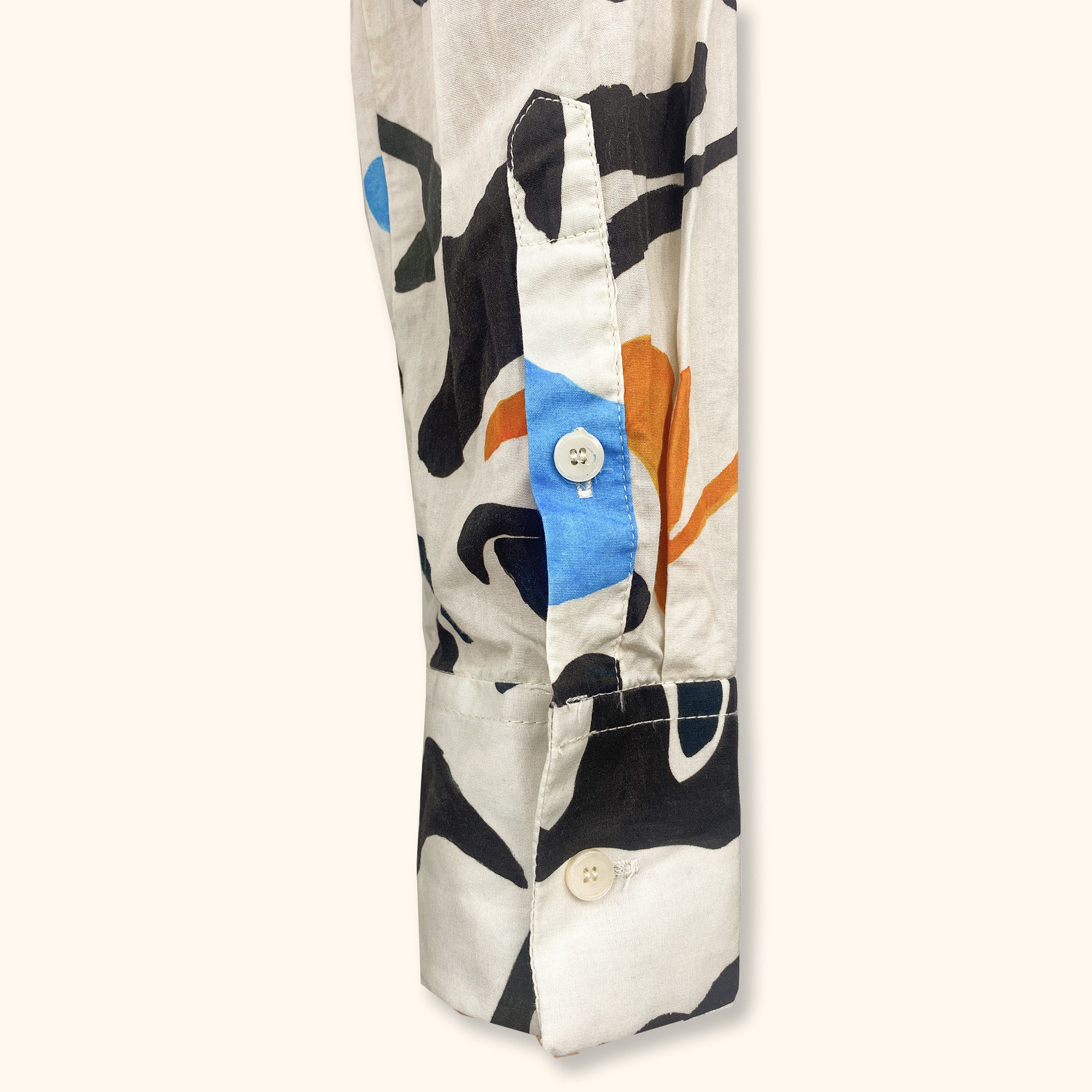 Zara Colourful Cropped Long Sleeve Shirt - Size Small - - Tops & Shirts
