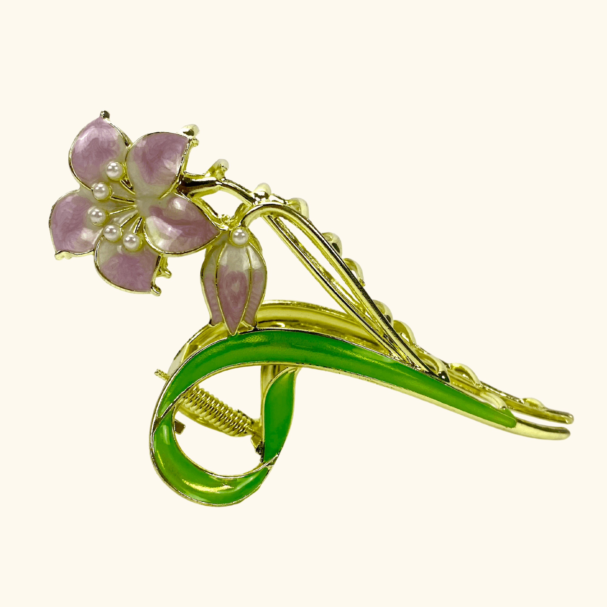 Large Flower Hair Clip Purple - - Hair accessories