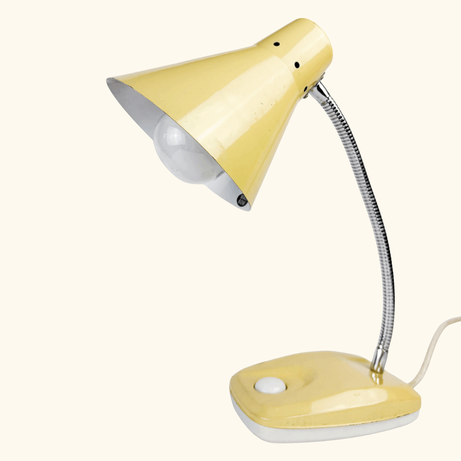 Vintage Endon 412 Adjustable Desk Lamp Cream Endon