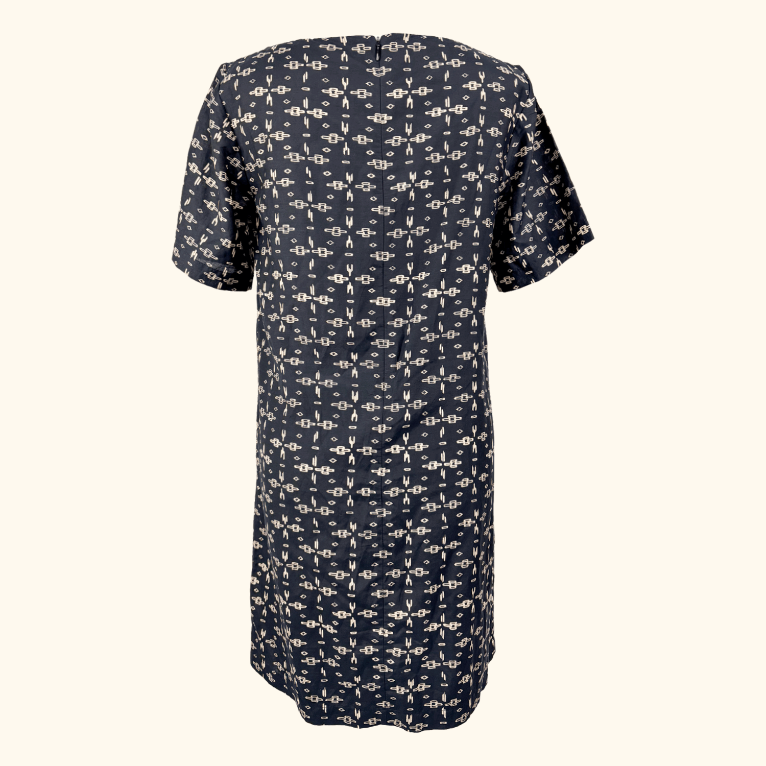 Toast Black Utility Shift Dress Short Sleeve - Size 8 Toast