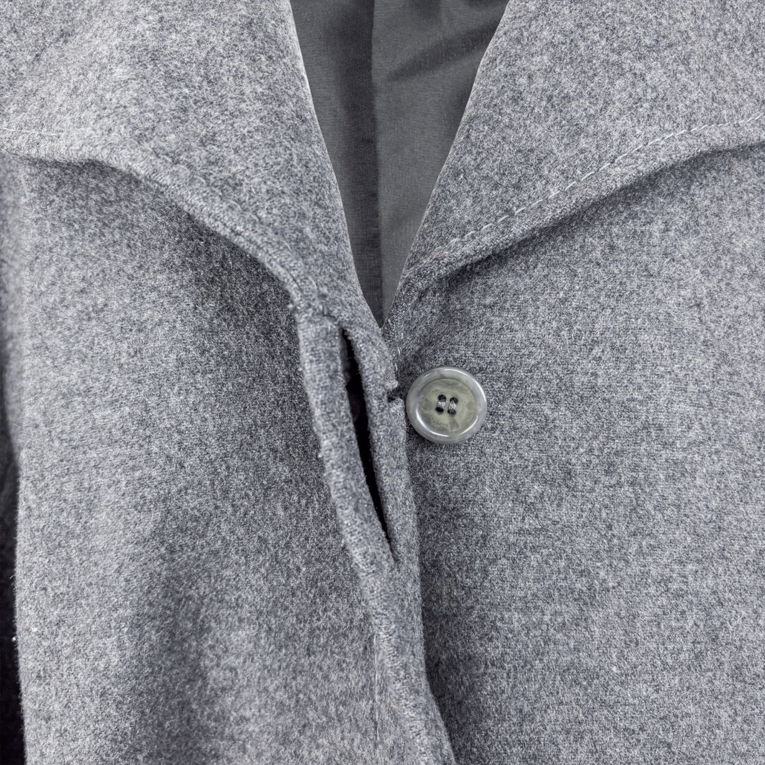 John Lewis Grey Wool Cashmere Blend Jacket - Size 18 John Lewis