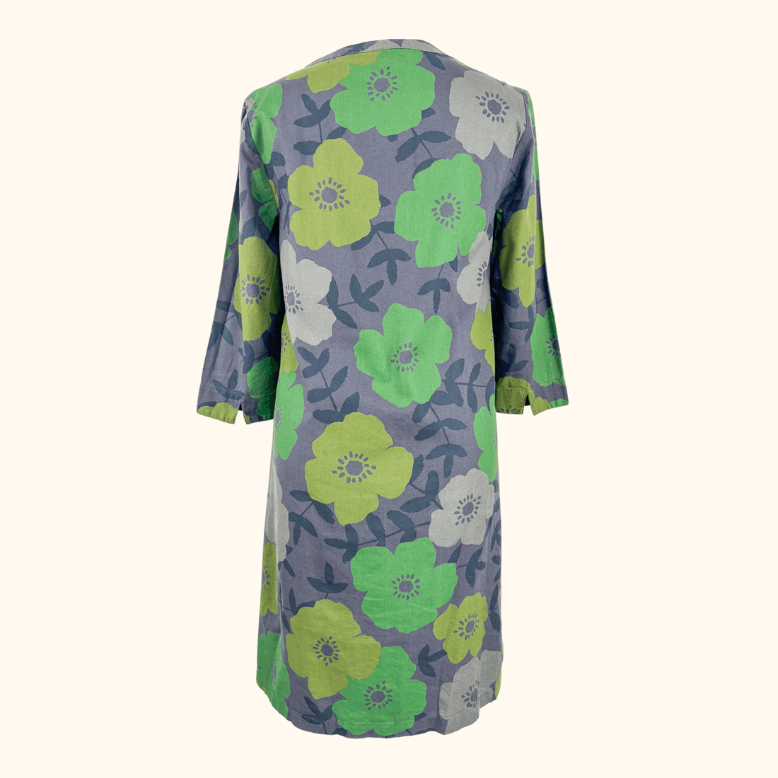 Seasalt Dawn Light Green Floral Dress - Size 8 Seasalt Cornwall