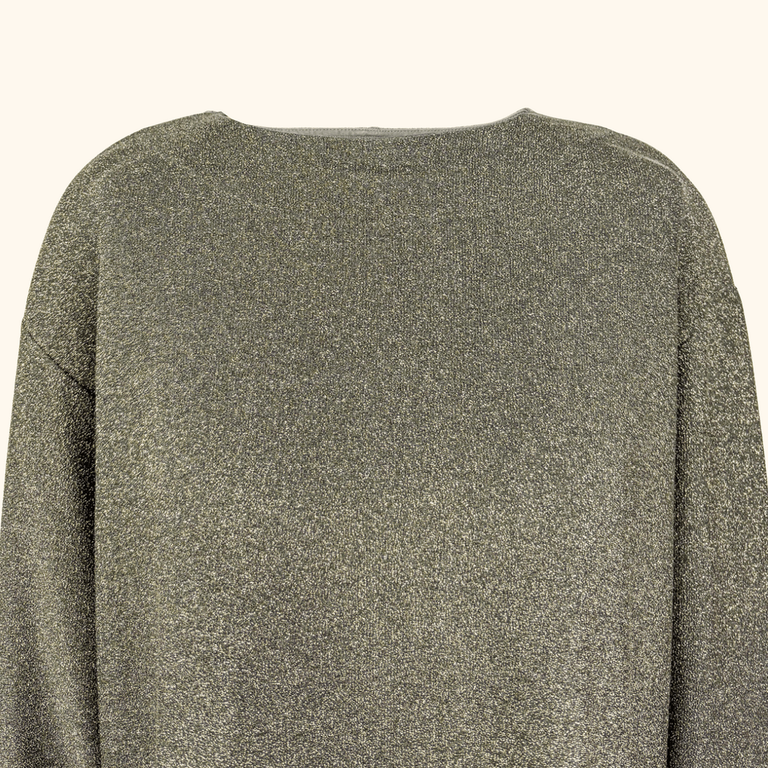 & Other Stories Khaki Green Sparkle Long Sleeve Dress - Size 12 & Other Stories