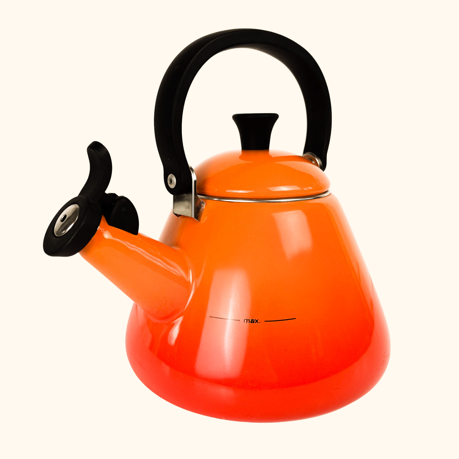 Le Creuset Volcanic Orange Kone Kettle 1.6L Le Creuset