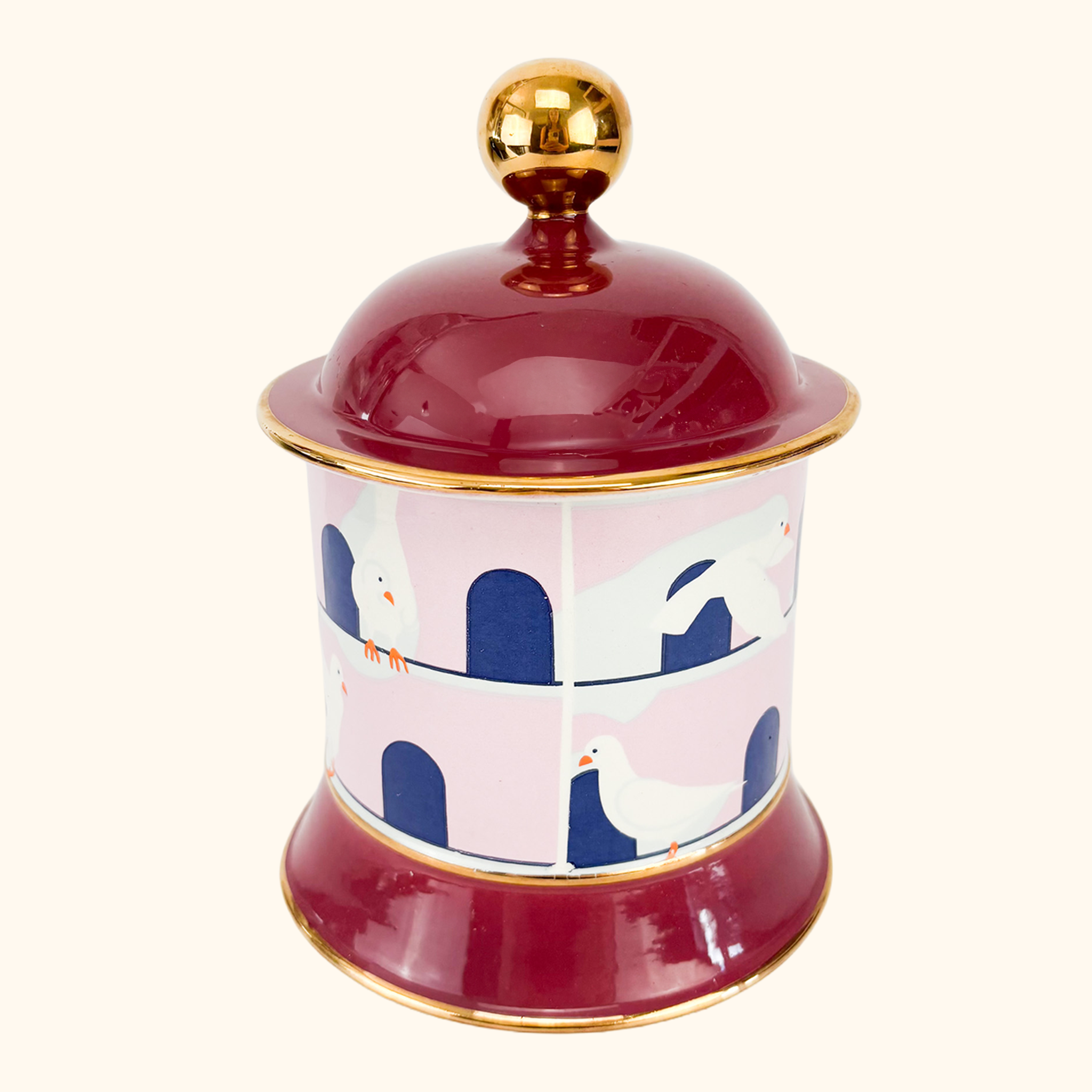 Carlton Ware Lustre Dovecote Vintage Storage Jar Carlton Ware