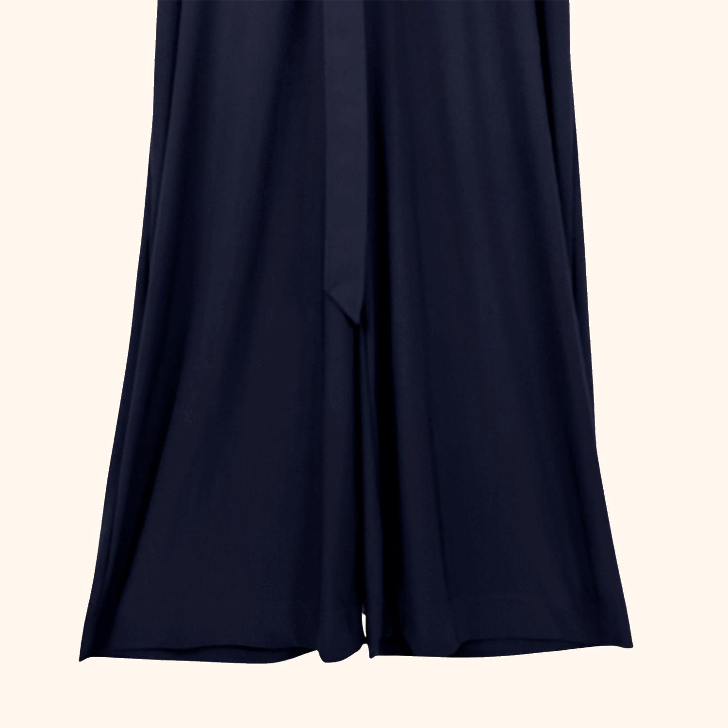 Whistles Navy Blue Tailored Jersey Jumpsuit Cropped Leg - Size 16 Whistles