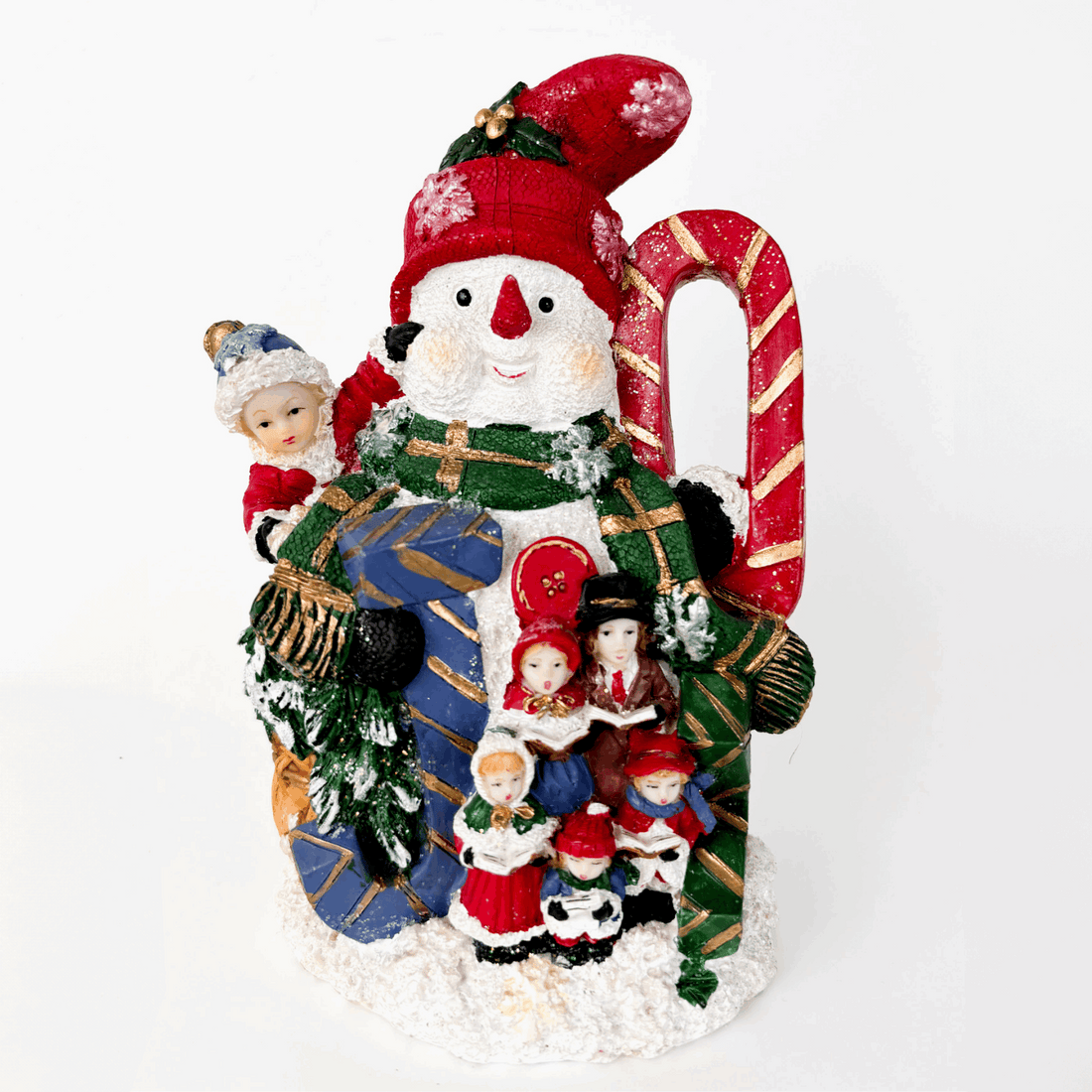 Resin Snowman Christmas Ornaments Set of 2 Sunshine Thrift