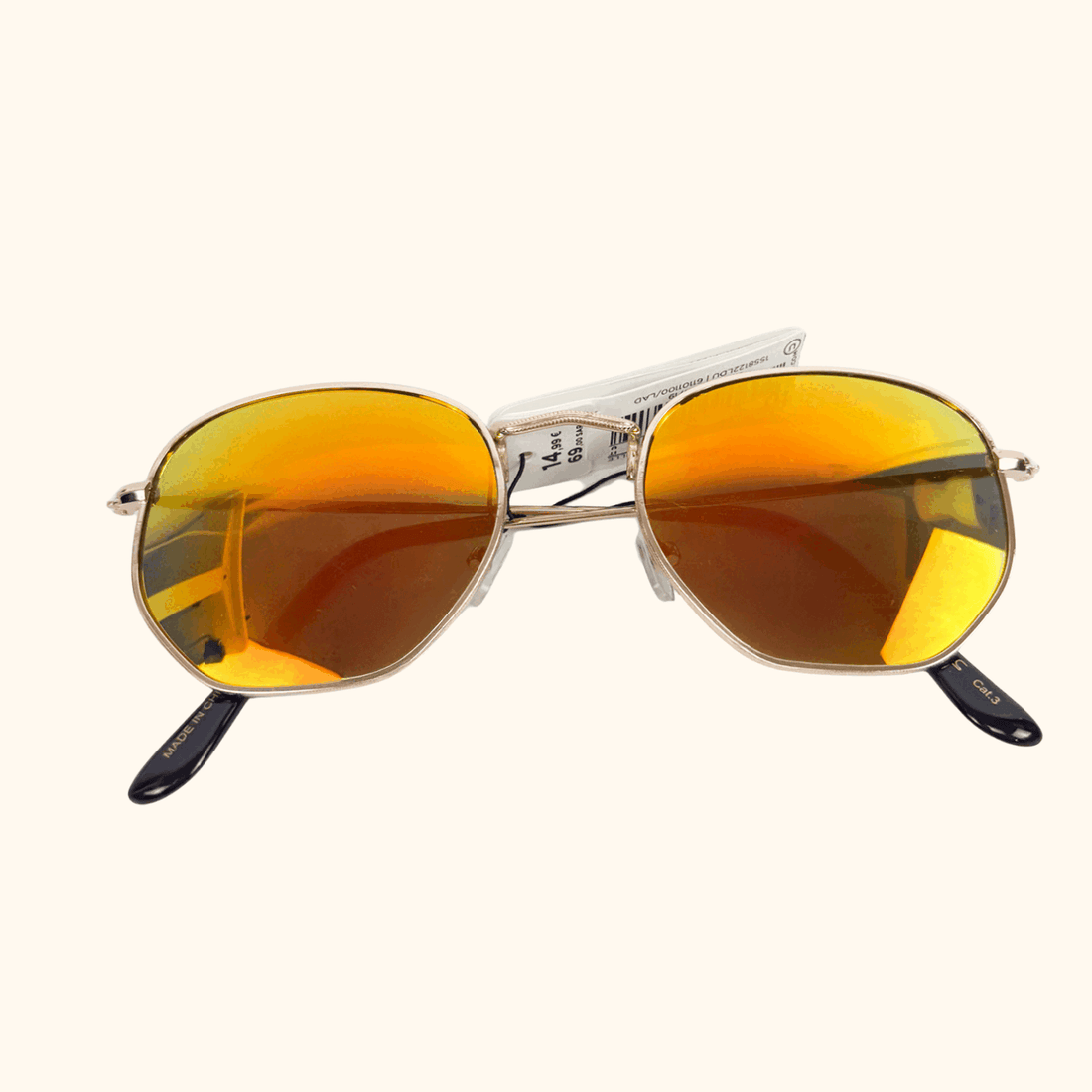Parfois Hexagon Mirrored Sunglasses Parfois