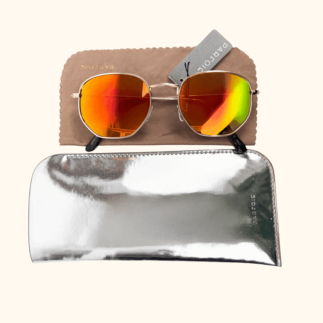 Parfois Hexagon Mirrored Sunglasses Parfois