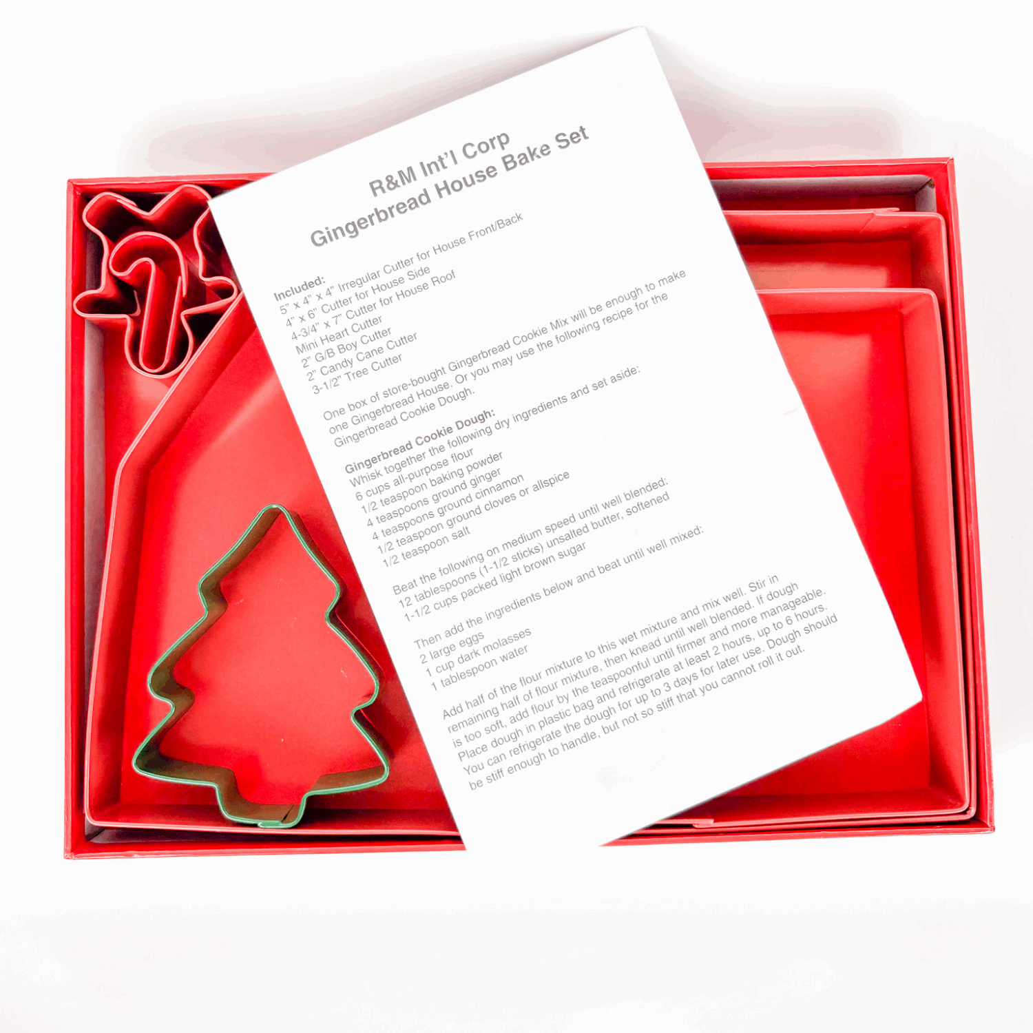 R&M 2005 Gingerbread House Baking Cutter Set 7 Piece R&M