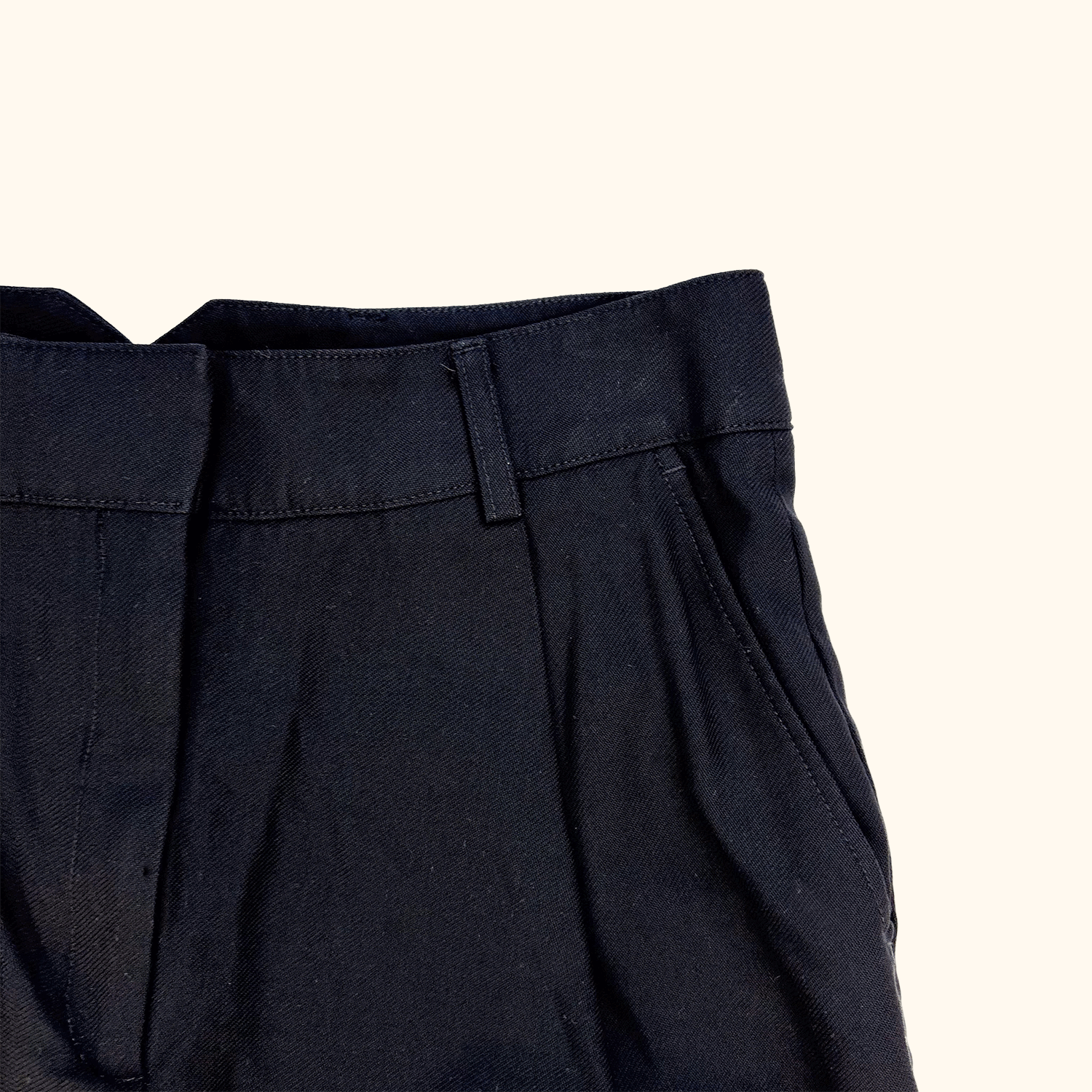 Tara Jarmon Wool Blend Black Tailored Trousers - Size 10