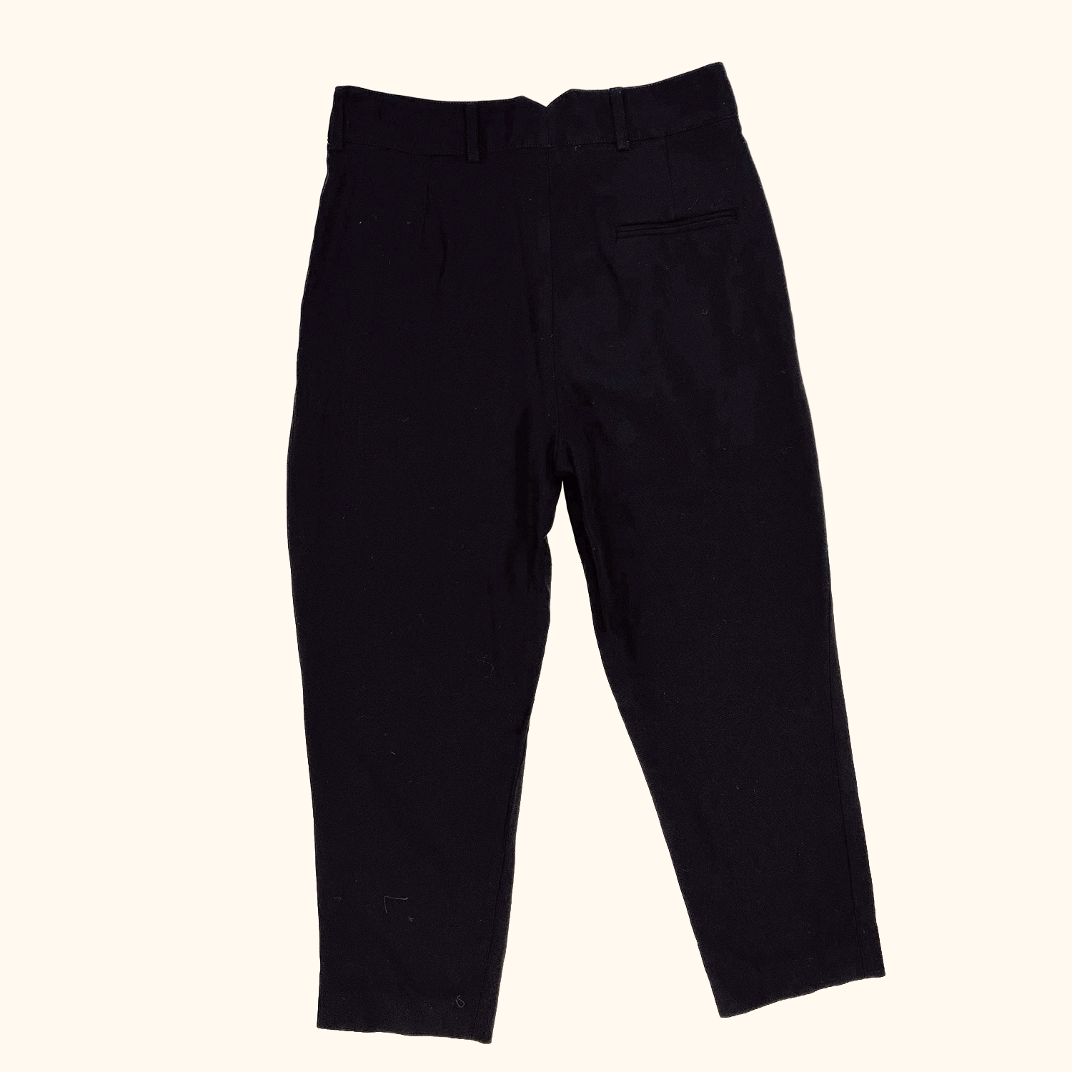 Tara Jarmon Wool Blend Black Tailored Trousers - Size 10