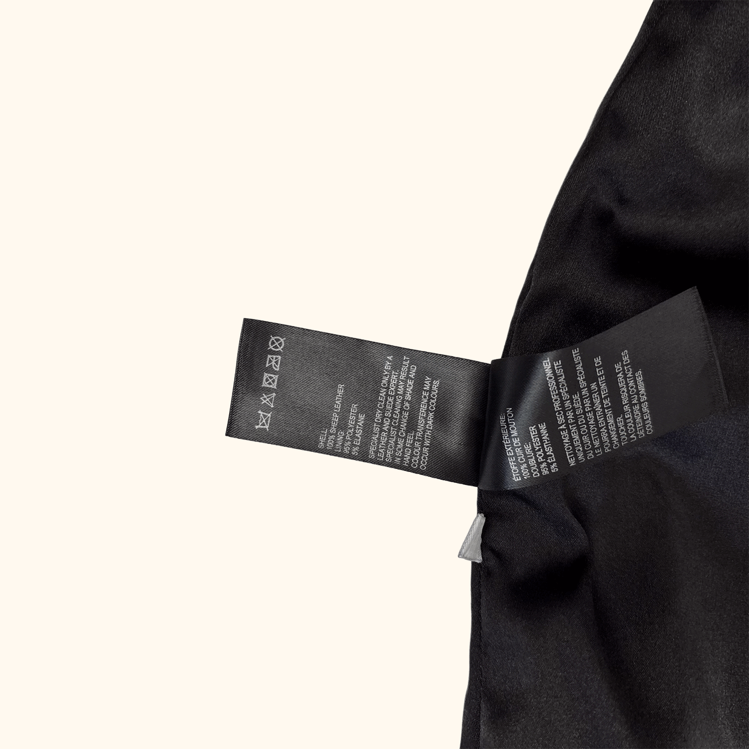 Whistles Black Leather Pencil Skirt - Size 6