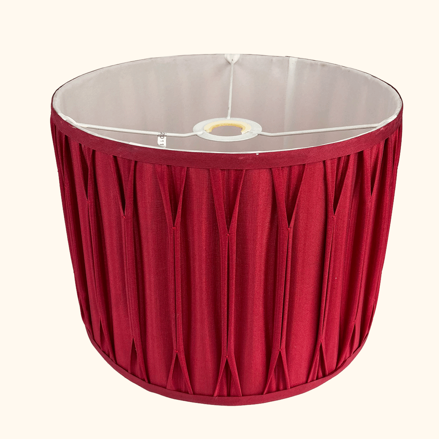 Laura Ashley Berry Red Pleated Drum Lampshade